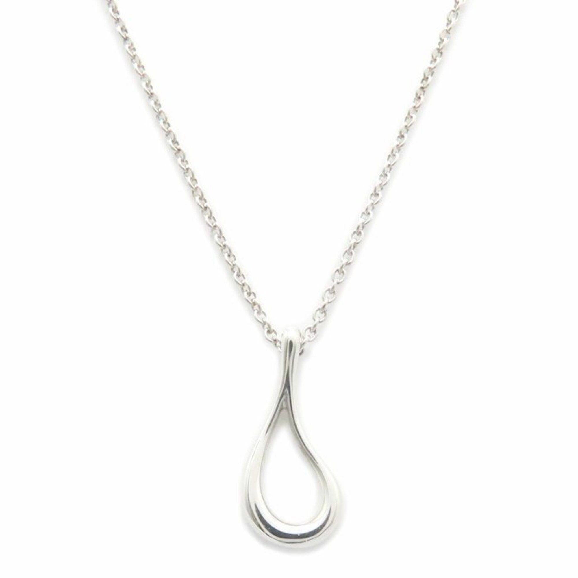 Tiffany & Co. TIFFANY&Co. Tiffany Open Teardrop Necklace, Elsa Peretti, SV925, 295319 Size ONE SIZE - 1 Thumbnail