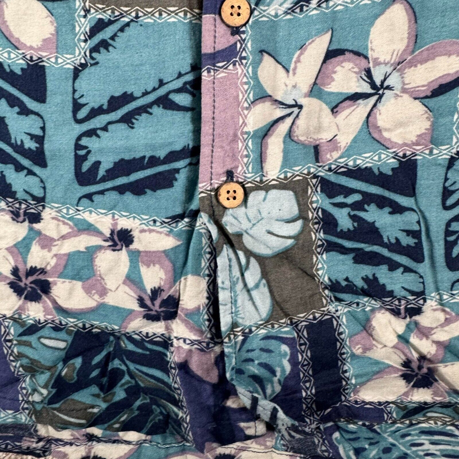 Other TropiCool Hawaiian Shirt Mens Medium Patchwork Boho Floral Size US M / EU 48-50 / 2 - 4 Thumbnail