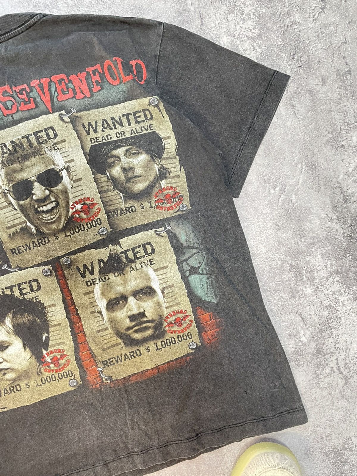 Band Tees Vtg Avenged Sevenfold A7X Fade Tour Band Tee M Size US M / EU 48-50 / 2 - 9 Thumbnail