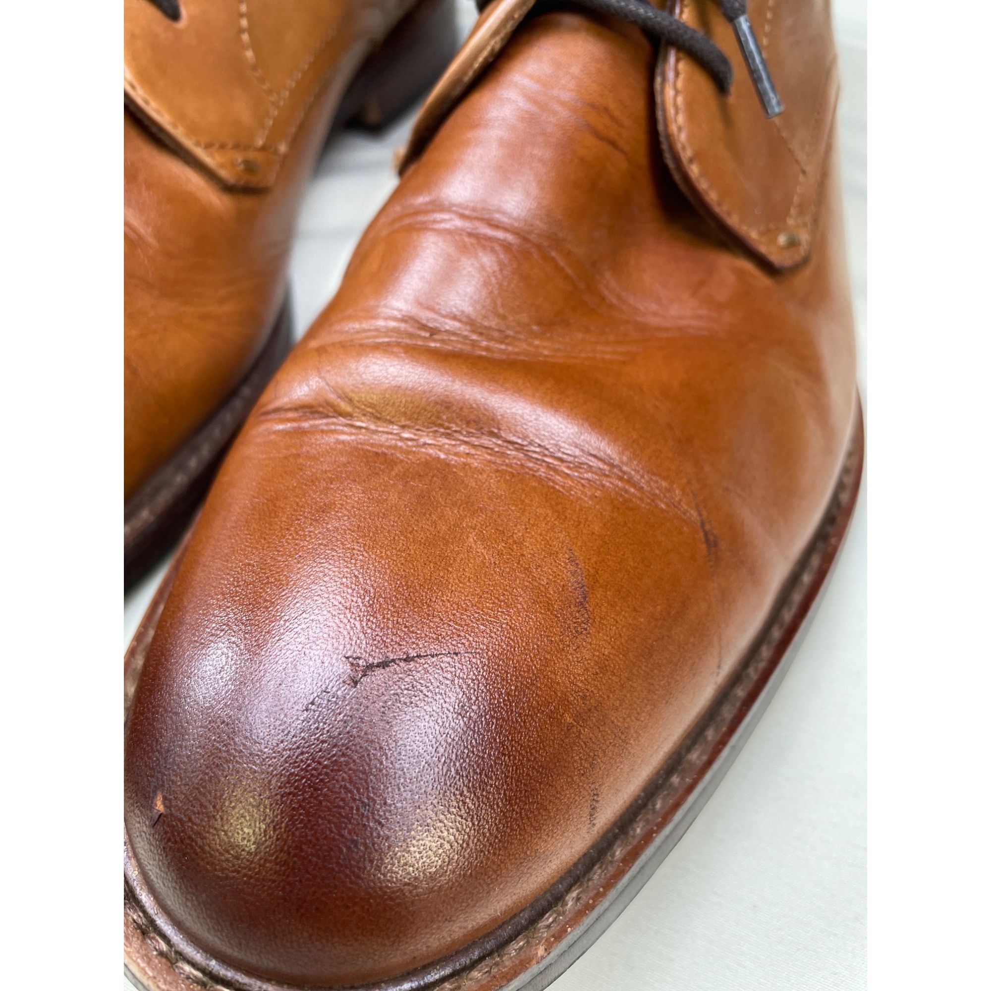 Aldo Aldo Mens Brown Leather Ankle Boots Shoes Zip up SIde Size 1 Size US 10 / EU 43 - 8 Thumbnail