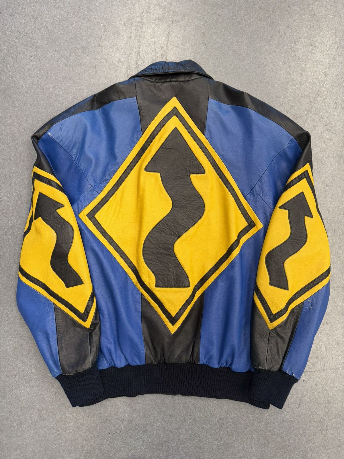 Michael Hoban Vintage Michael Hoban North Beach Street Sign Leather Jacket Size US S / EU 44-46 / 1 - 2 Thumbnail