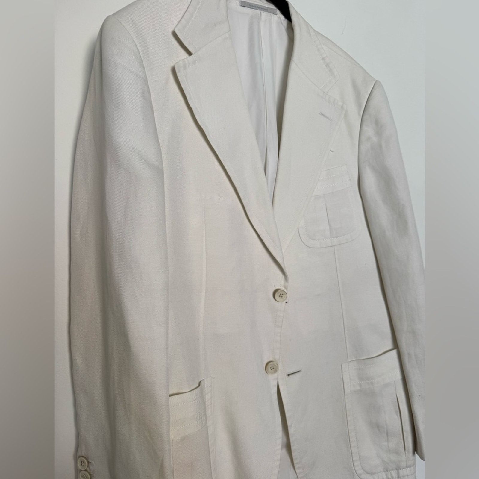 Gucci Gucci Classic White Men's Blazer Size 48R - 2 Thumbnail