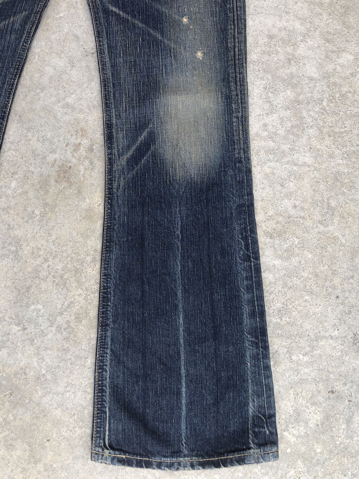 If Six Was Nine Japanese Edwin 503 Flared Jeans Bootcut Distressed Jeans Size US 31 - 7 Thumbnail