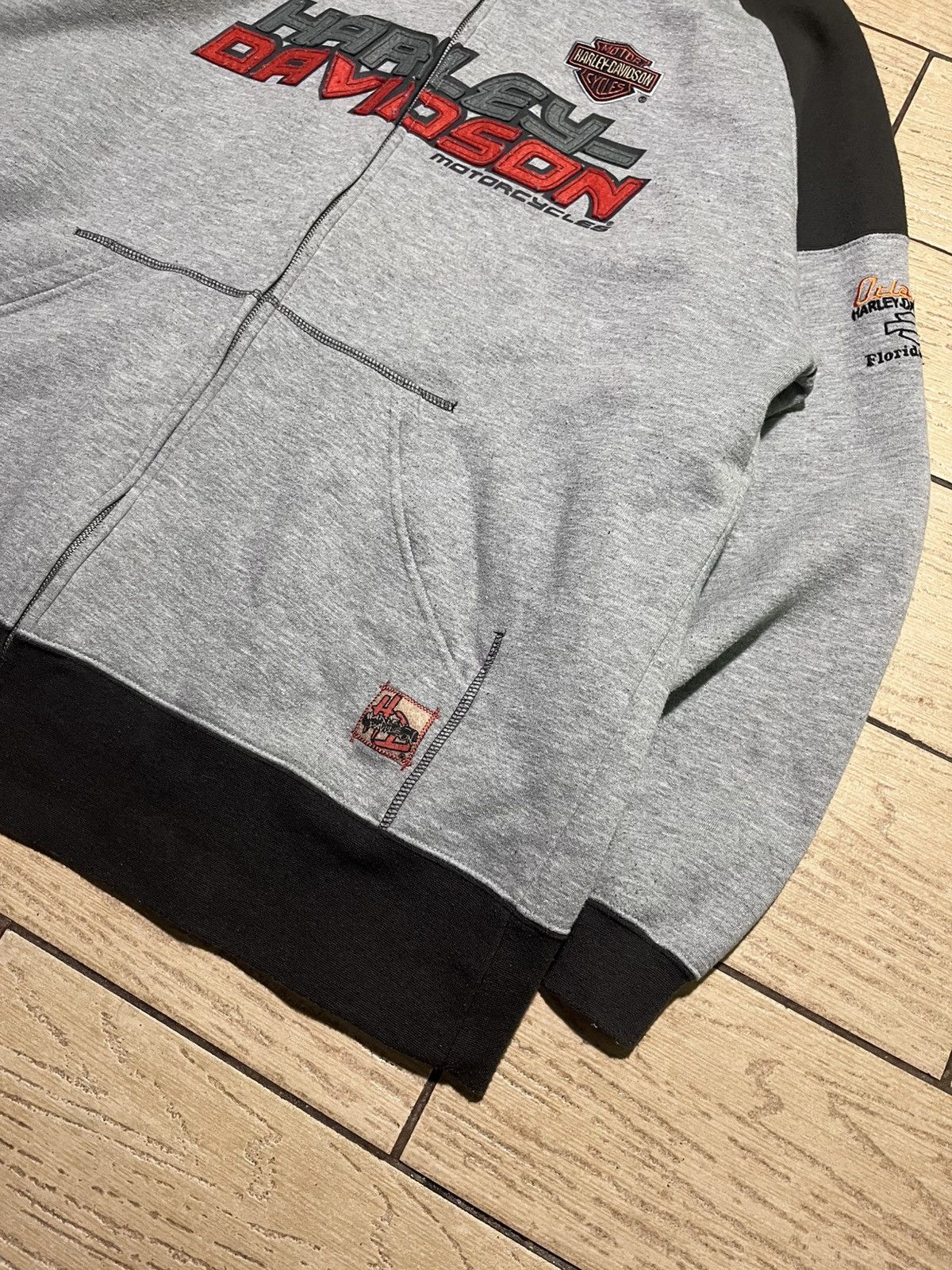 Harley Davidson Harley Davidson Vintage Zip Hoodie Size US XL / EU 56 / 4 - 4 Thumbnail