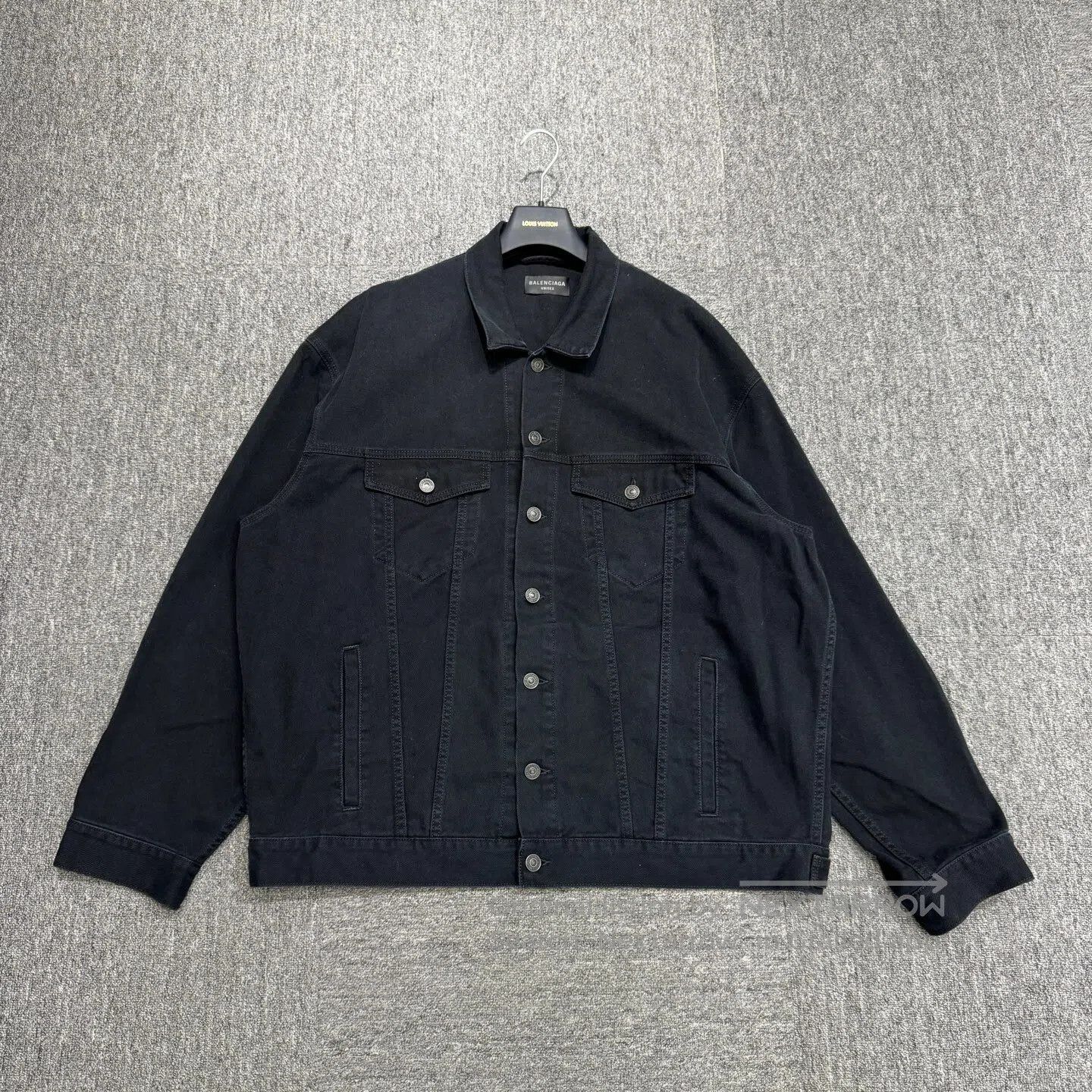Balenciaga Balenciaga Tape-printed letter denim jacket| Size US S / EU 44-46 / 1 - 2 Thumbnail