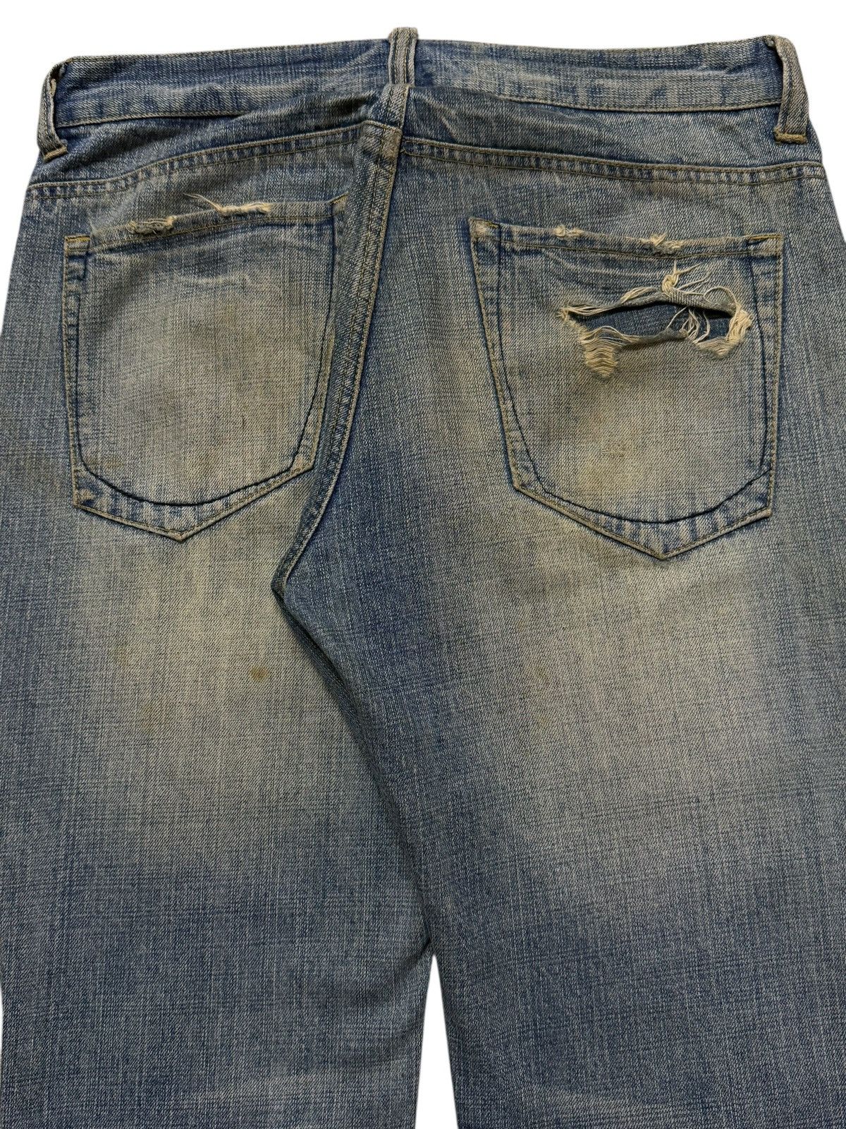 Global Work Vintage Y2K Japanese Global Work Mud Wash Distress Straight Size US 32 / EU 48 - 5 Thumbnail