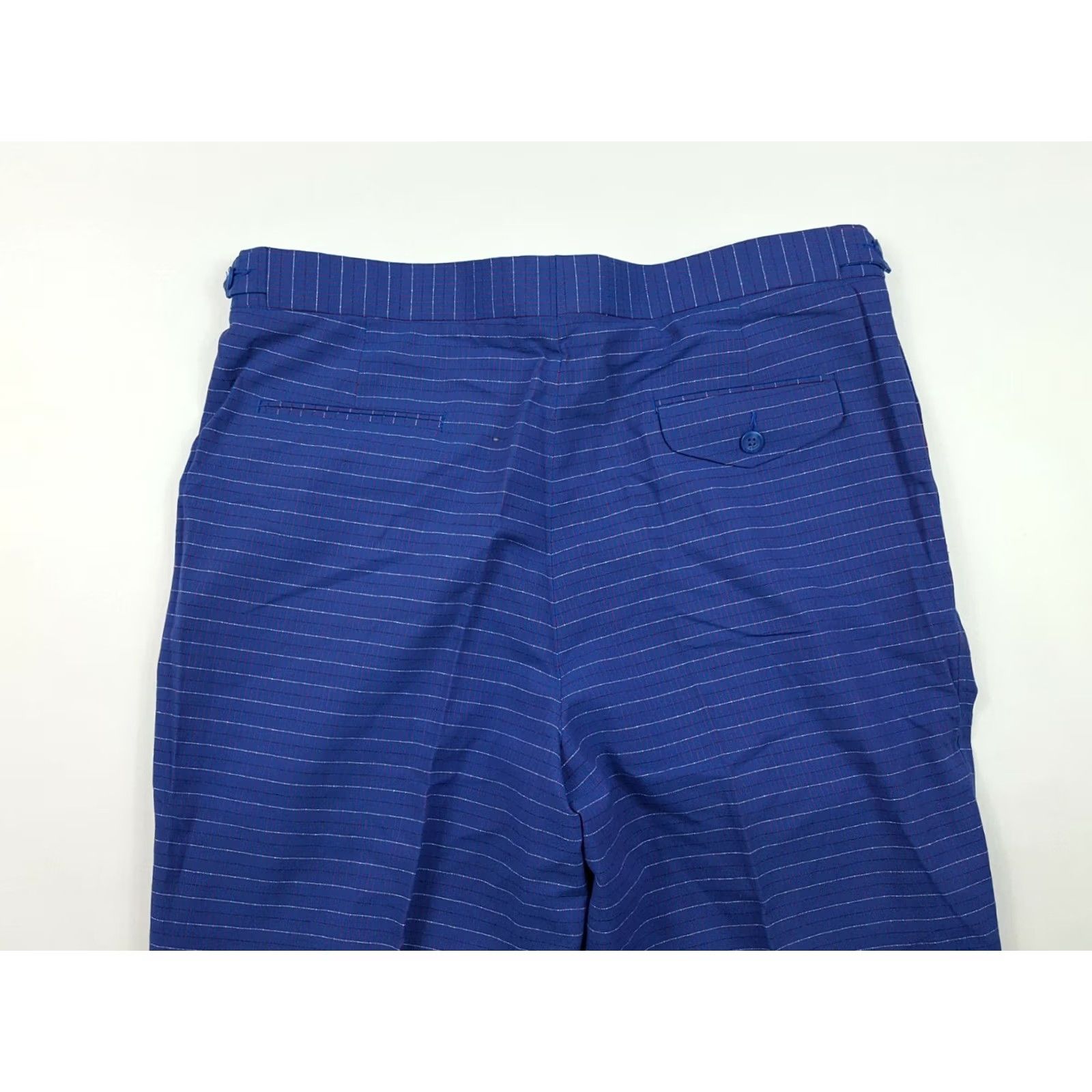 Vintage VINTAGE Antigua Blue Plaid Dress Pants Men 34 Pleated Straight Leg 80s Retro Golf Style Trousers Shoes NOT Included Size US 34 / EU 50 - 4 Thumbnail