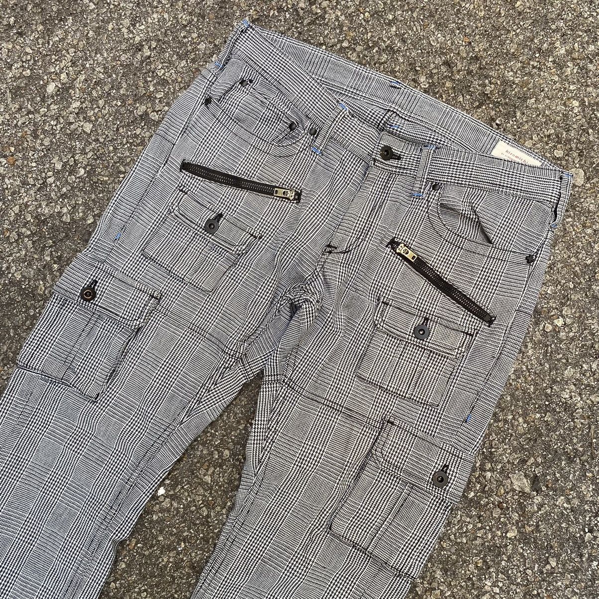 Japanese Brand Hiromichi Nakano Multi Pocket Checkered Cargo Bush Pants Size US 31 - 1 Thumbnail