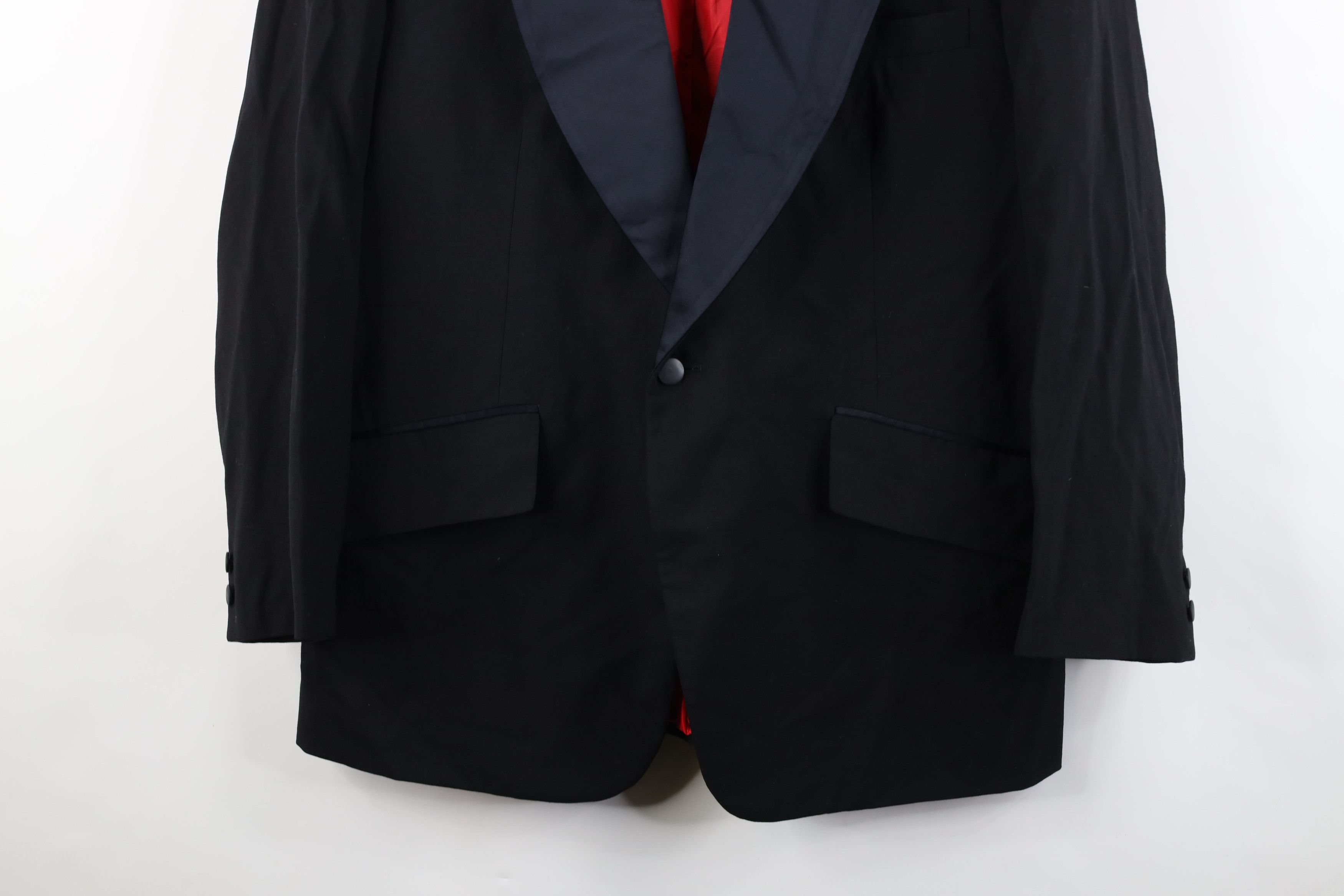 Vintage Vintage 60s 70s Palm Beach Prom Suit Coat Jacket Black USA Size US XL / EU 56 / 4 - 3 Thumbnail