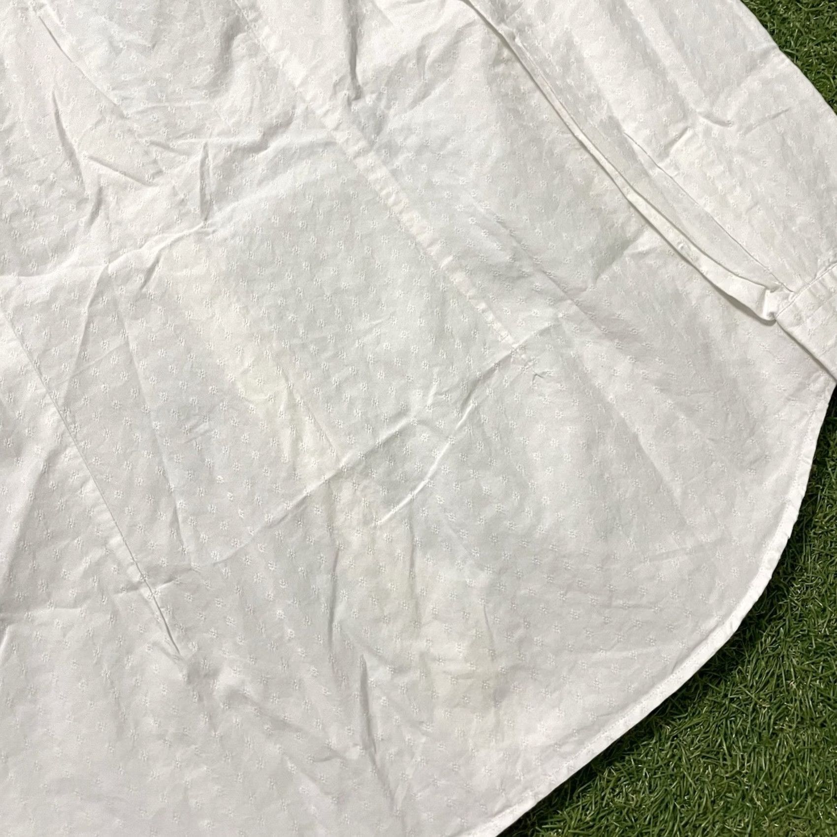 Glanshirt Slowear Shirt Mens Size 15.5 White Cotton Chambray 39cm, Men's — image 6 of 6