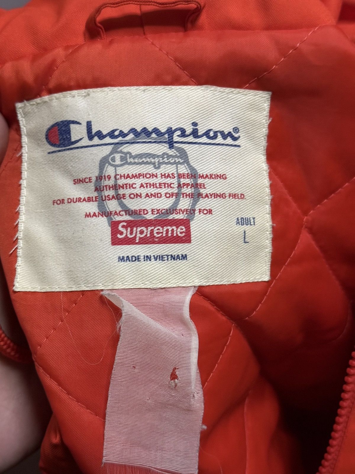 Champion × Supreme Supreme champion zip up hooded jacket Size US L / EU 52-54 / 3 - 4 Thumbnail