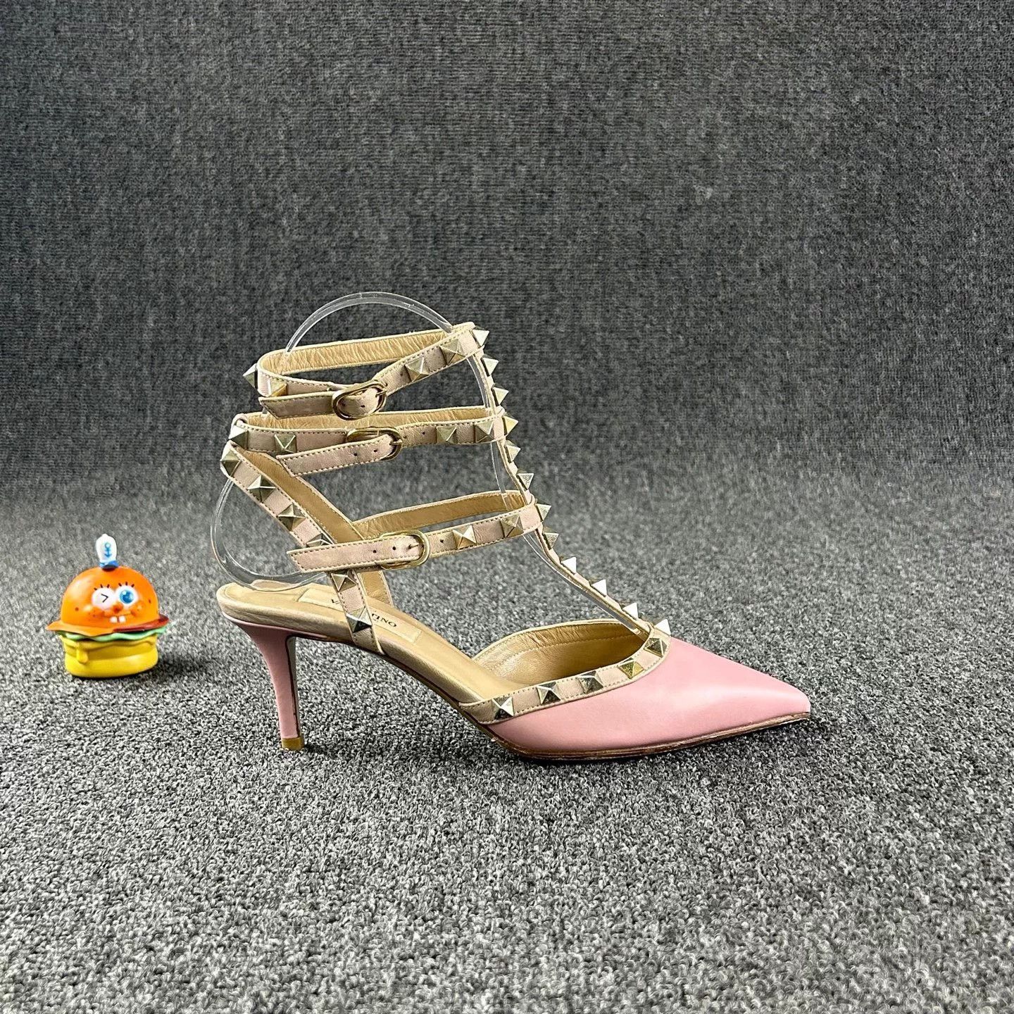 Valentino Valentino Cherry Blossom Pink Heels 36 Size US 5 / IT 35 - 4 Thumbnail