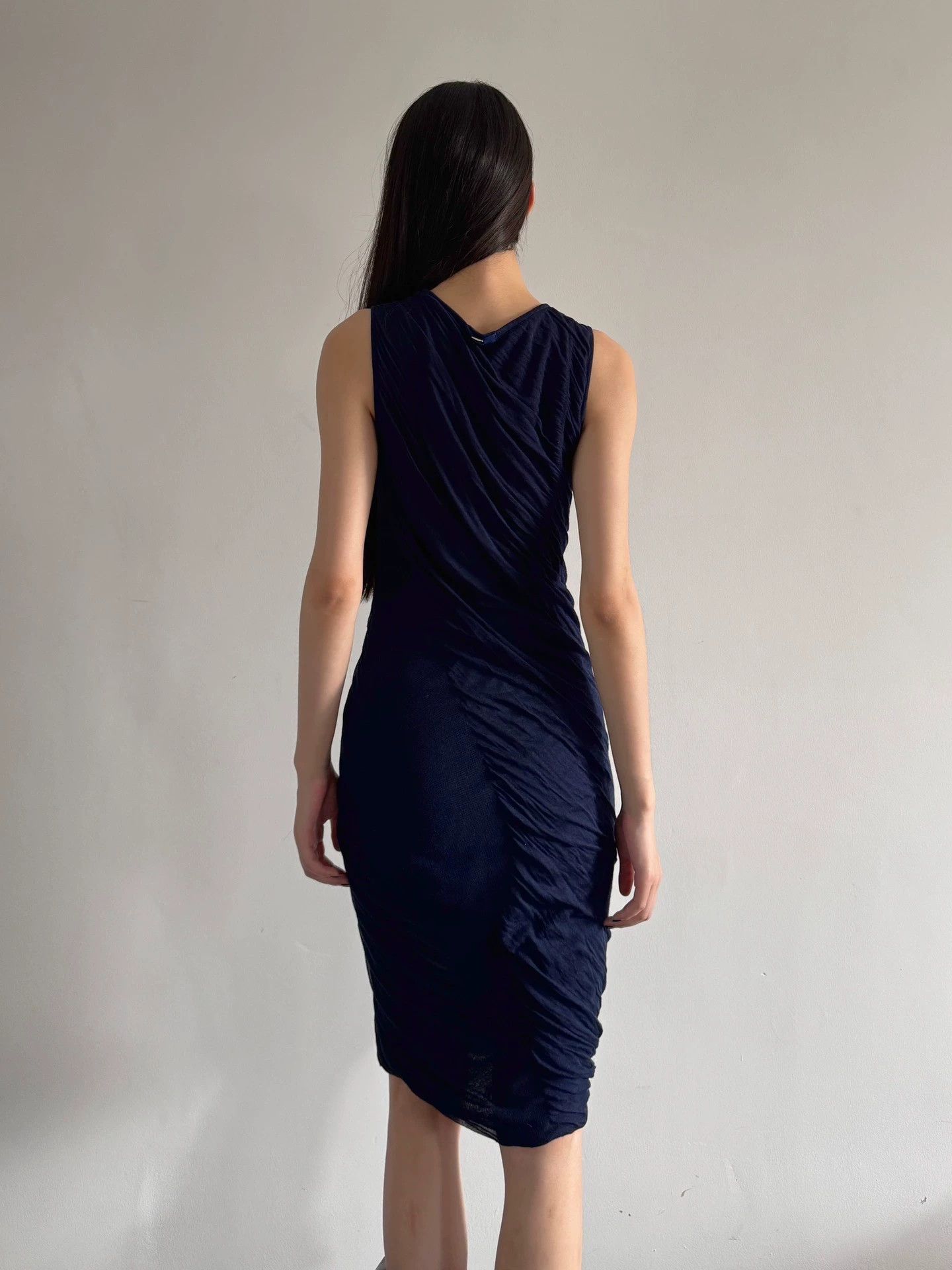 Other Italian Ink - Splattered Stretch Irregular Layered Dress 40 Size S / US 4 / IT 40 - 6 Thumbnail