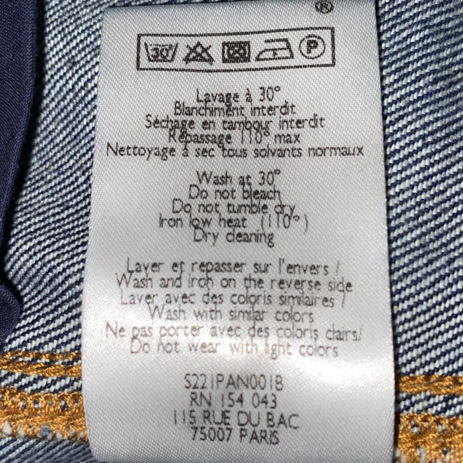 Sezane Sezane $228 Denim Slim Straight Jeans High Rise Women's 27 Size 27" / US 4 / IT 40 - 14 Thumbnail
