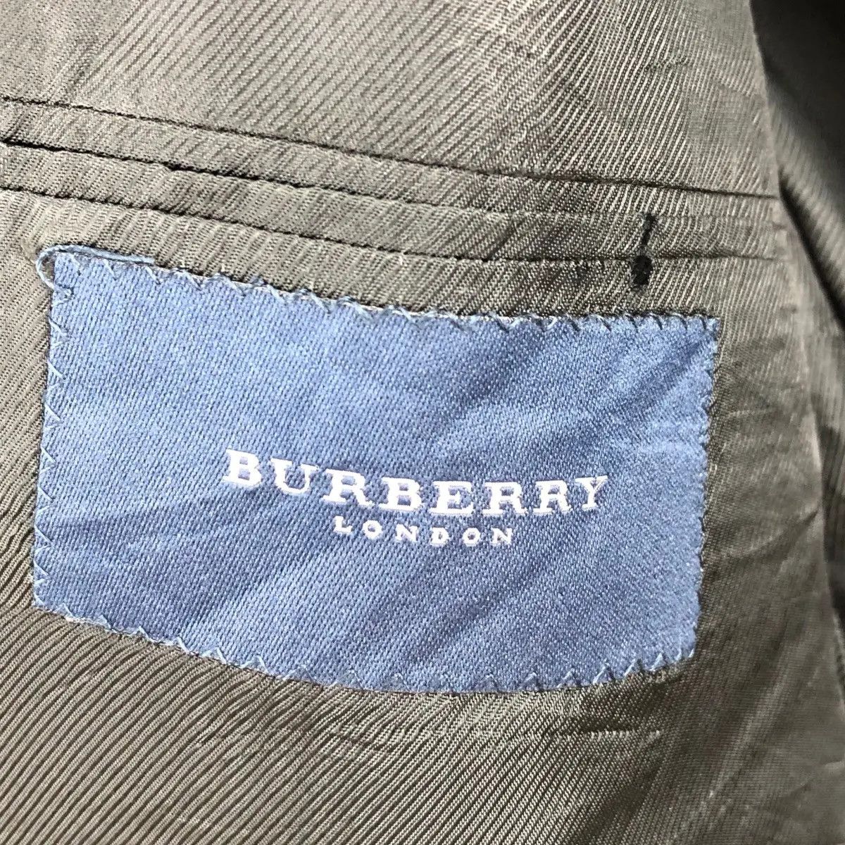 Burberry Vtg BURBERRY LONDON Norman Stockton Striped Blazer 2 Button Size 44R - 7 Thumbnail