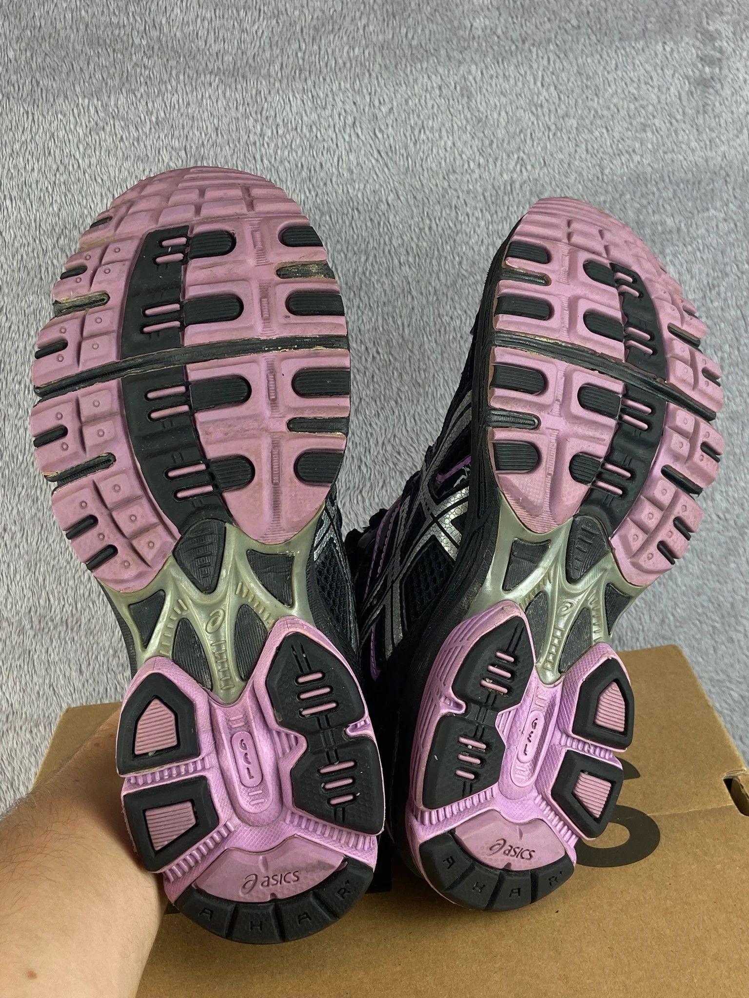Asics Asics sneakers black pink gel retro running Size US 5 / EU 37 - 9 Thumbnail