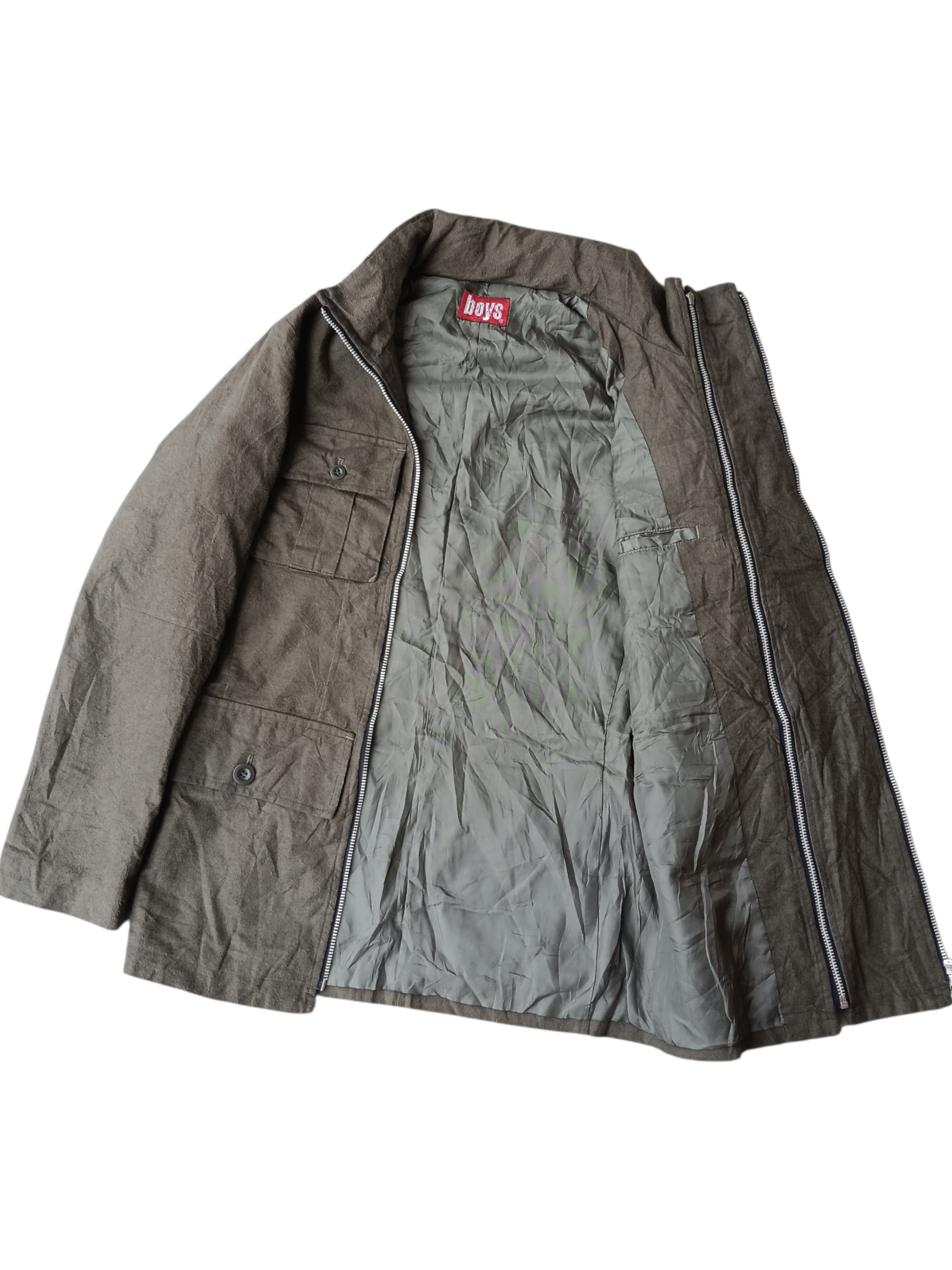 Japanese Brand BATSU BOYS wool zipper multi pocket jacket Size US M / EU 48-50 / 2 - 10 Thumbnail