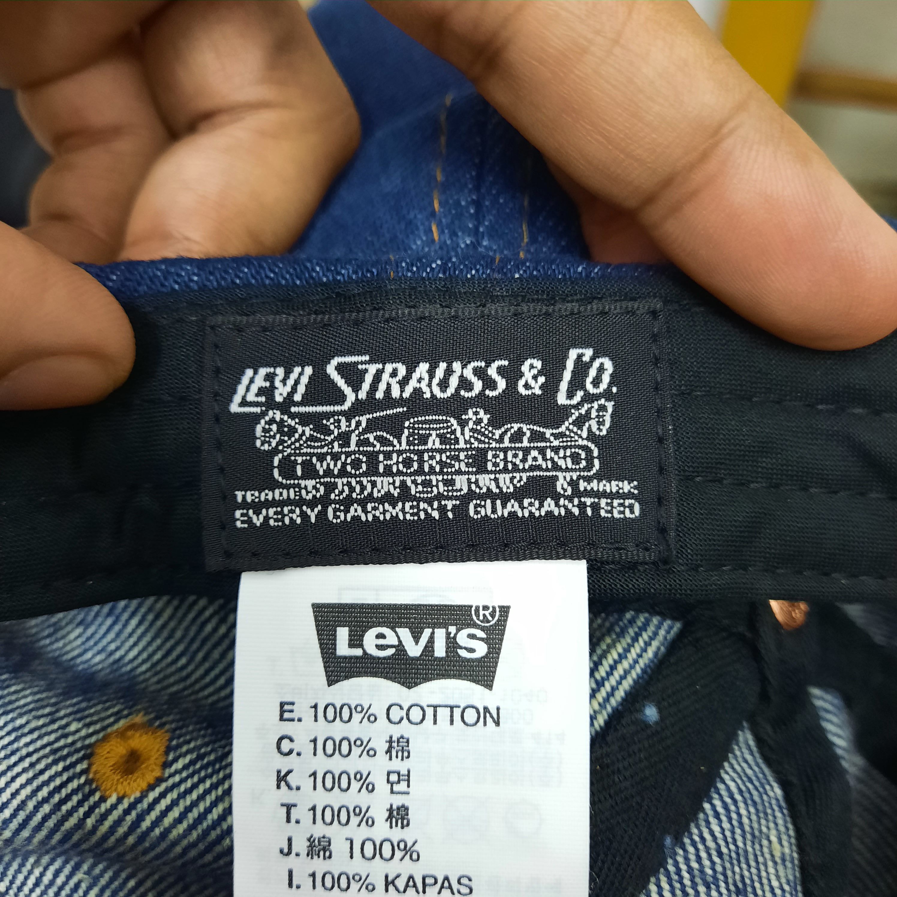 Levi's Levis reproduction blue denim adjustable cap Size ONE SIZE - 9 Thumbnail