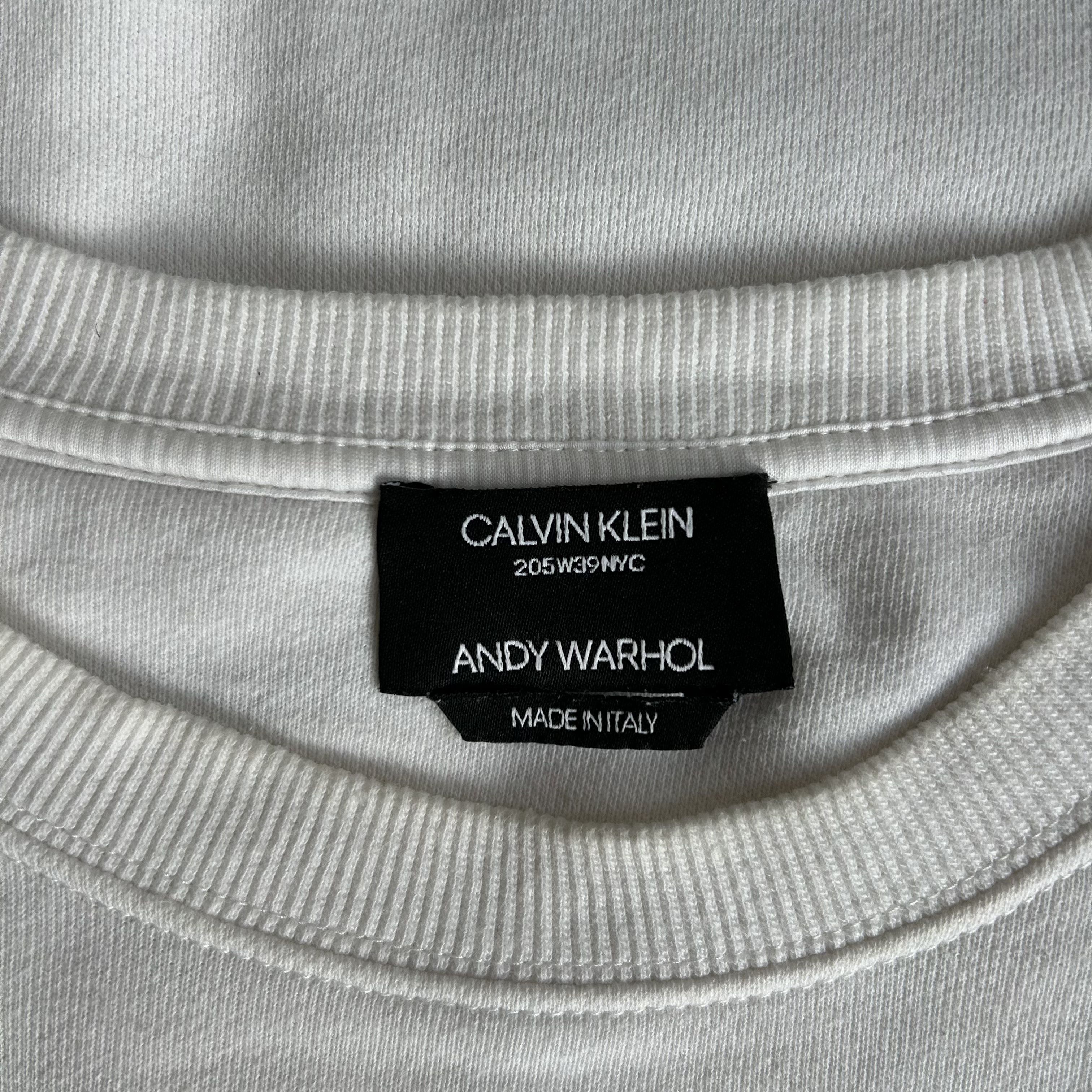 Calvin Klein 205W39NYC Calvin Klein 205w39nyc White Andy Warhol Crewneck Sweater Size US S / EU 44-46 / 1 - 8 Thumbnail