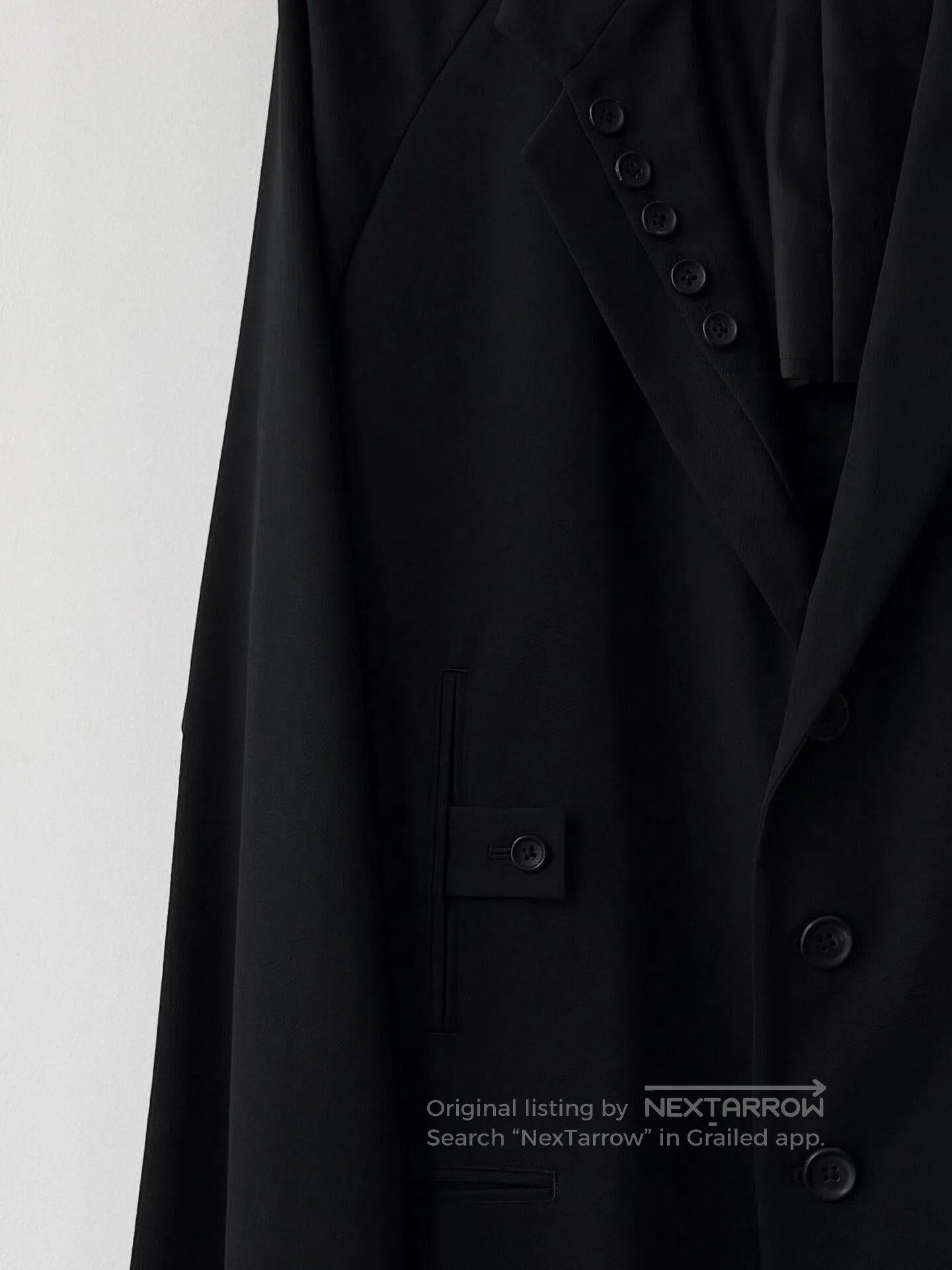 Yohji Yamamoto Yohji Yamamoto Black Military Style Jacket. Size US L / EU 52-54 / 3 - 3 Thumbnail