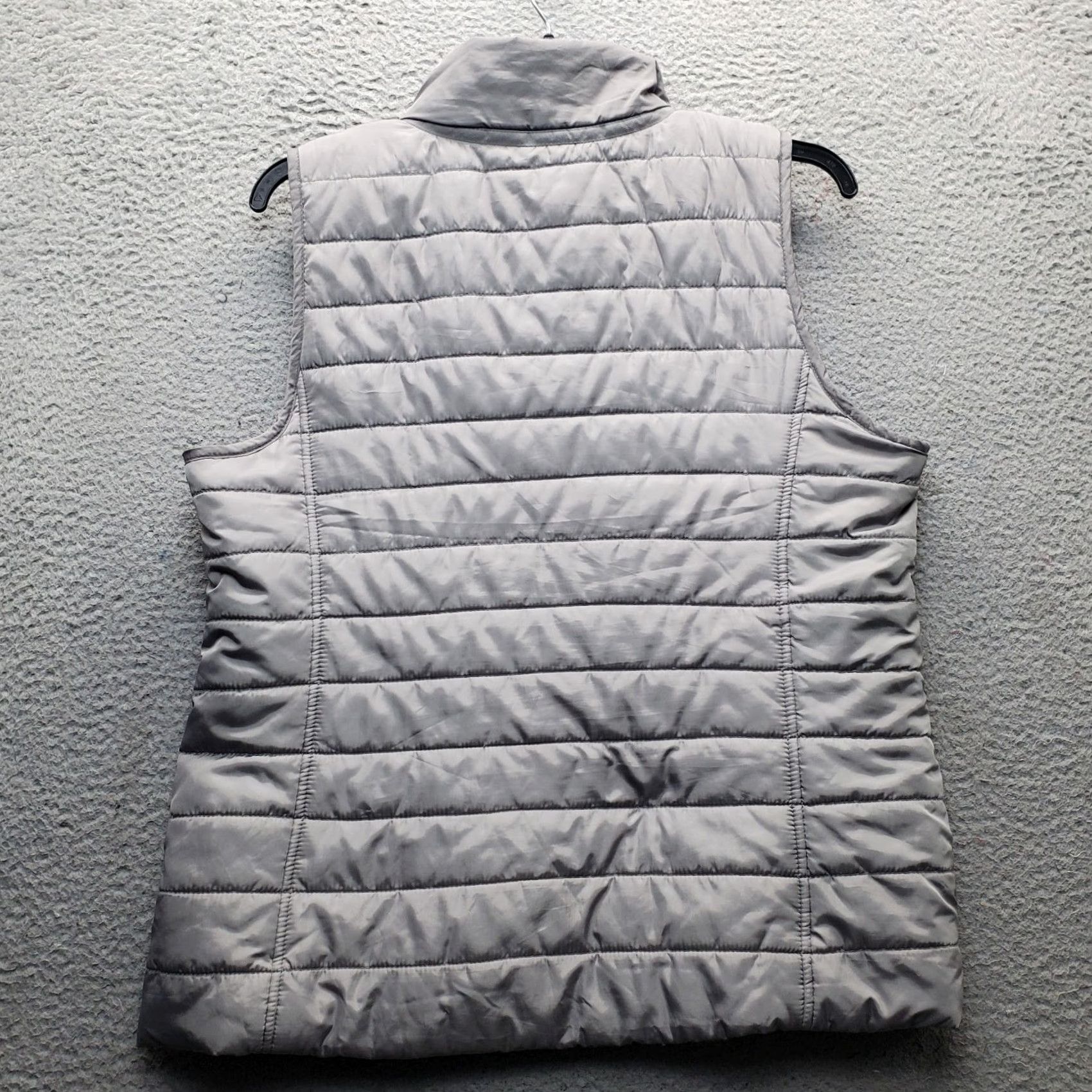Banana Republic Banana Republic Puffer Vest Womens XL Gray Quilted Packable Down Slim Fit Zip Up Vest Size XL / US 12-14 / IT 48-50 - 2 Thumbnail