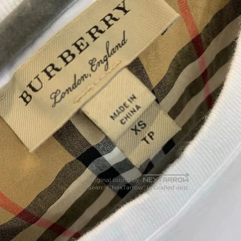 Burberry Burberry White Cotton Short Sleeve T-Shirt. Size XS / US 0-2 / IT 36-38 - 4 Thumbnail
