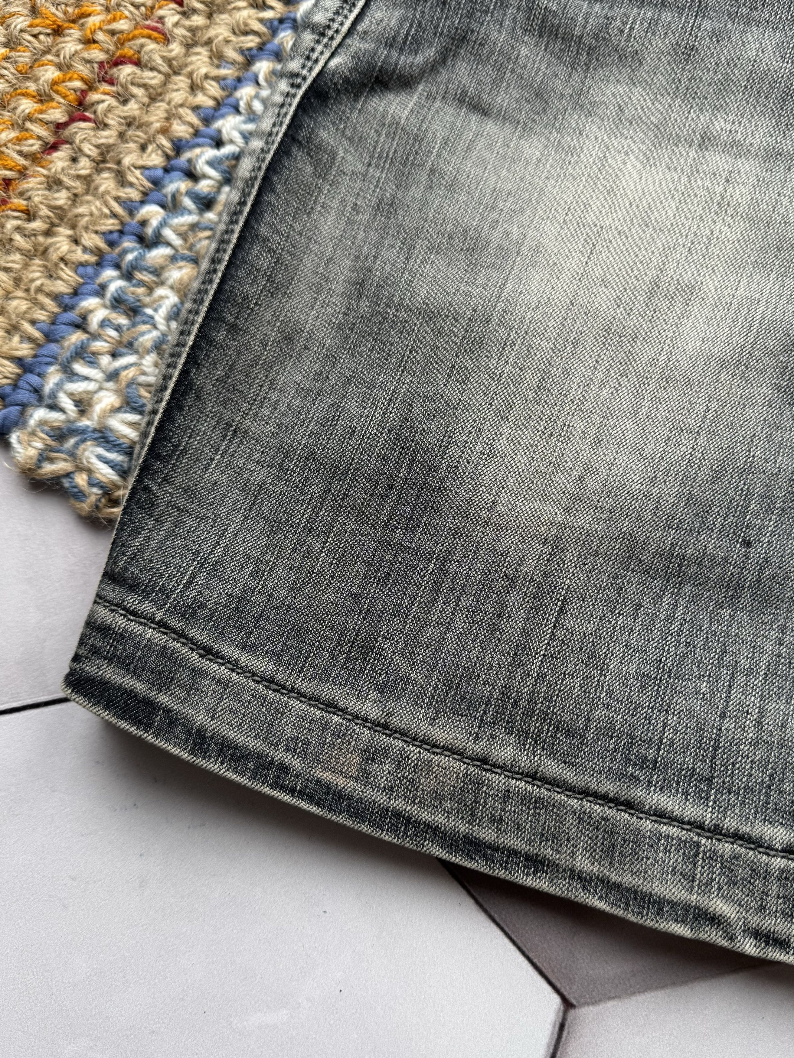 Japanese Brand Vintage Faded Mini Skirt Size 30" / US 8 / IT 44 - 2 Thumbnail