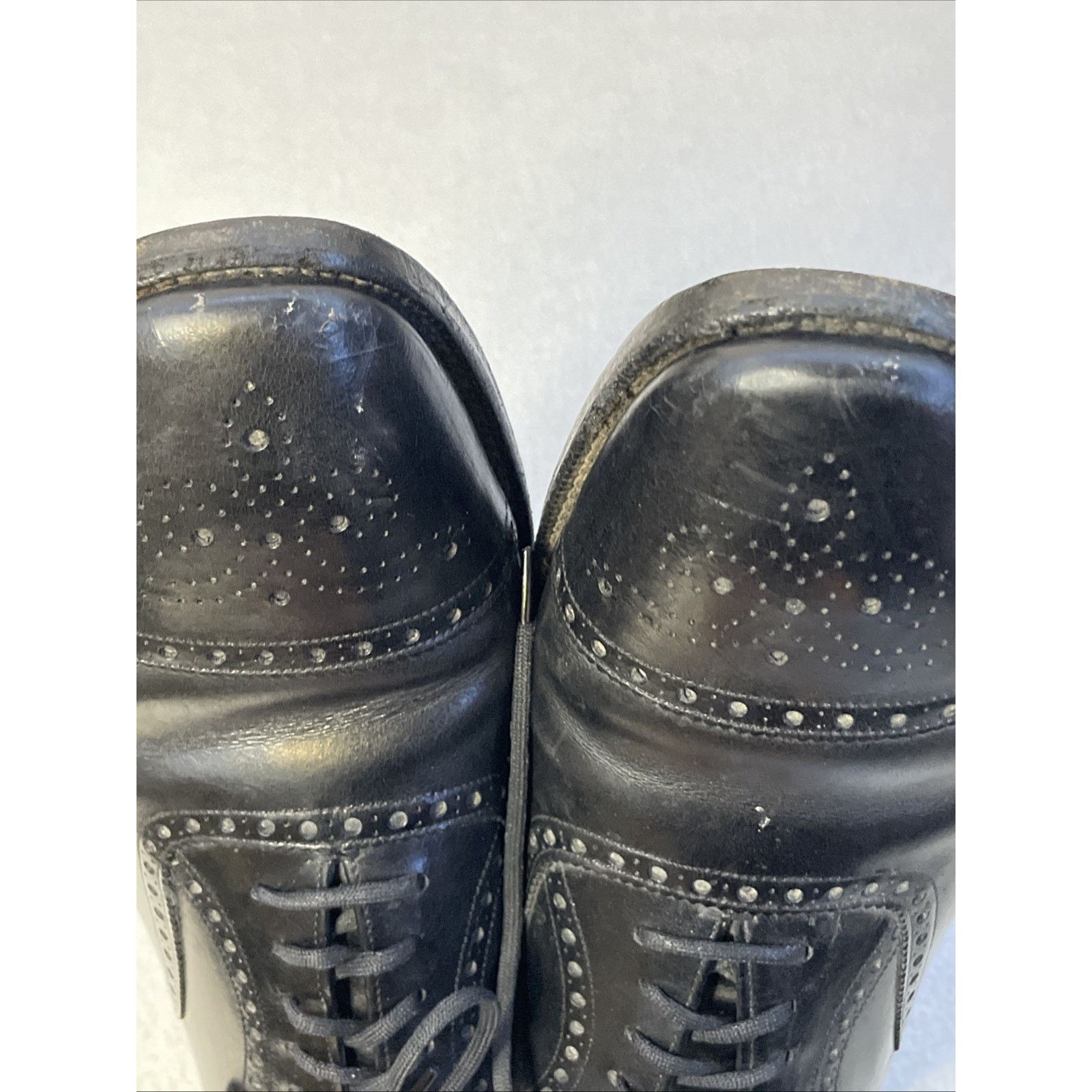 Church's Vtg Church’s Diplomat Black Semi-Brogue Oxford 3-City London Size US 11 / EU 44 - 22 Thumbnail