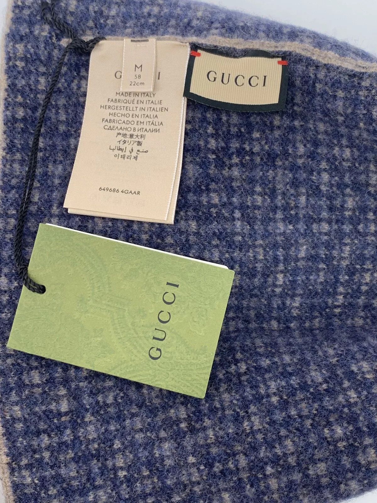 Gucci new Gucci wool men women hat size-M-58cm Size ONE SIZE - 6 Thumbnail