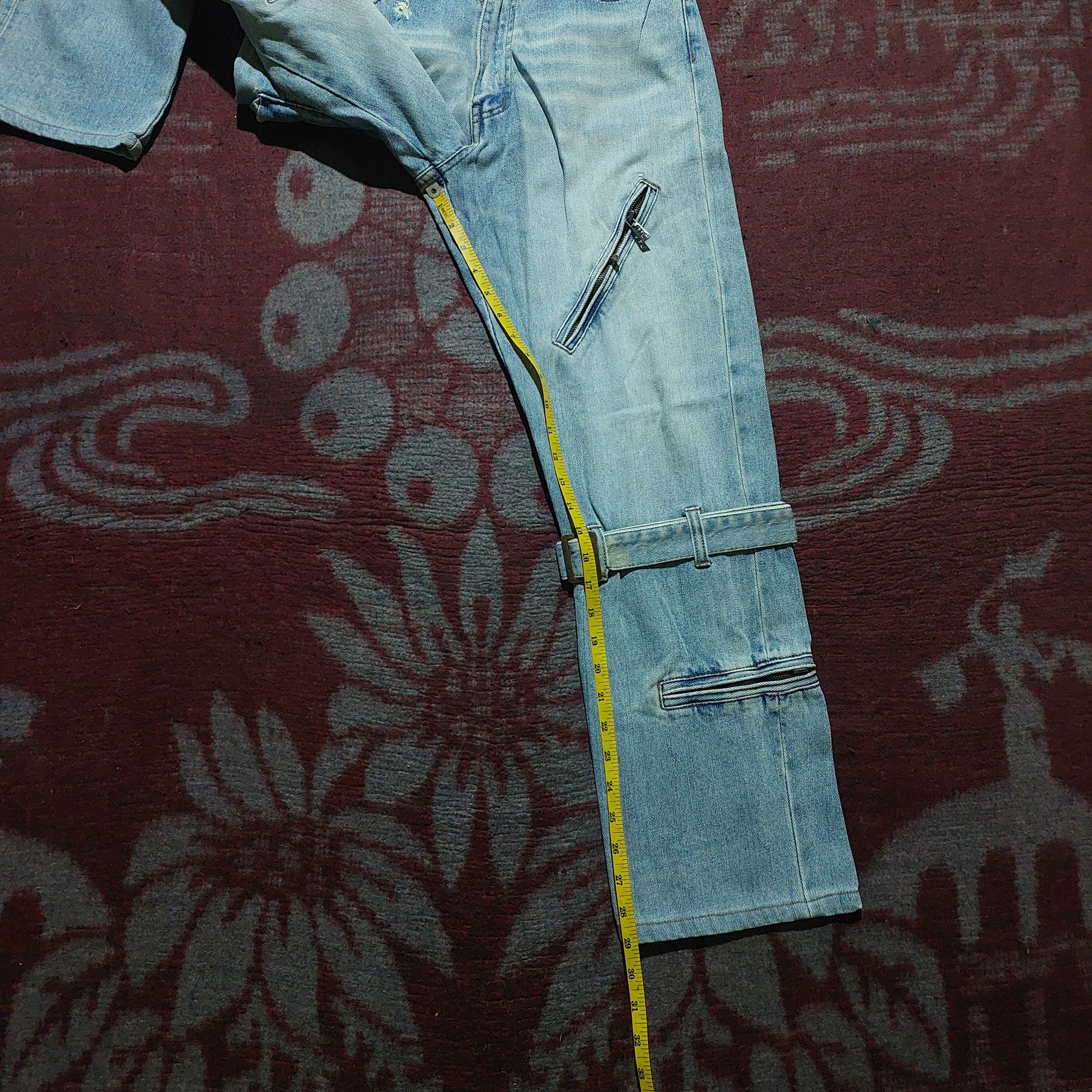 In The Attic In the attic multi zipper distressed bondage jeans Size US 30 / EU 46 - 15 Thumbnail