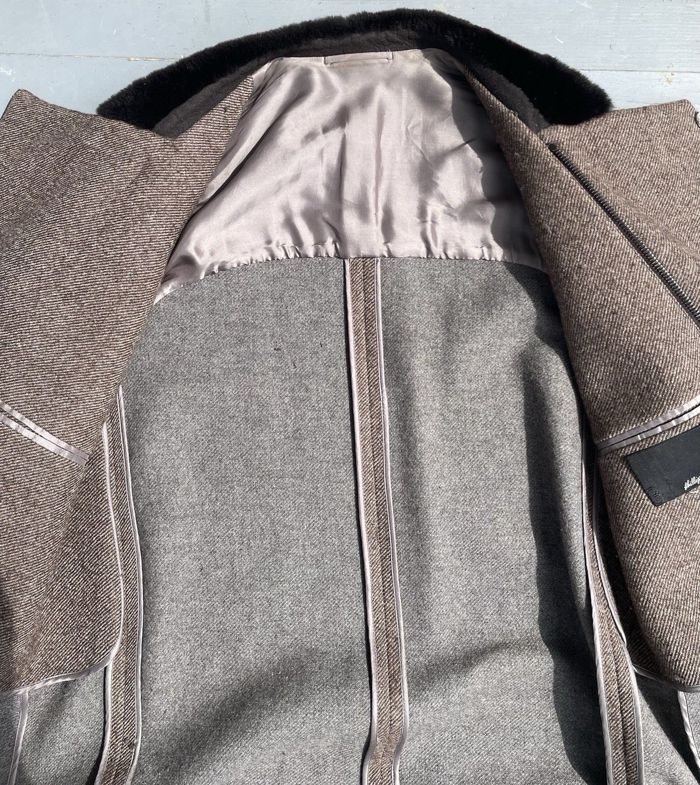 3.1 Phillip Lim Brown 3.1 Philip Lim heavy wool overcoat with fur collar Size US M / EU 48-50 / 2 - 4 Thumbnail