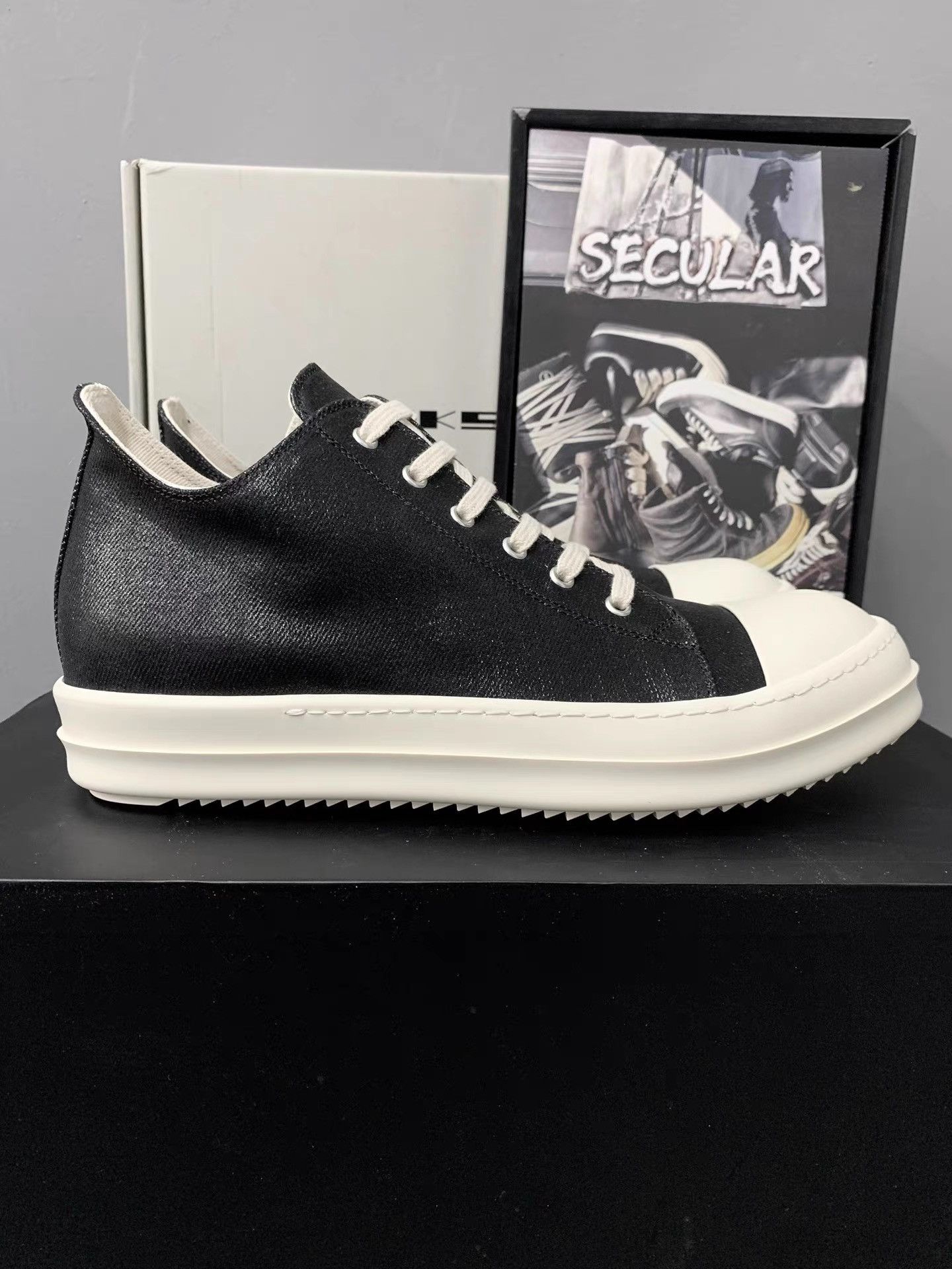 Rick Owens Rick Owens Waxed Low Top Big Converse K34 Size US 10 / EU 43 - 3 Thumbnail