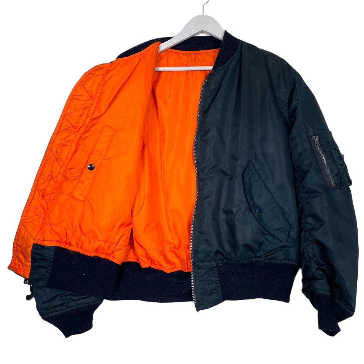 Alpha Industries × Vintage 💥ALPHA INDUSTRIES MA 1 FLIGHT RIOT BOMBER Size US L / EU 52-54 / 3 - 7 Thumbnail