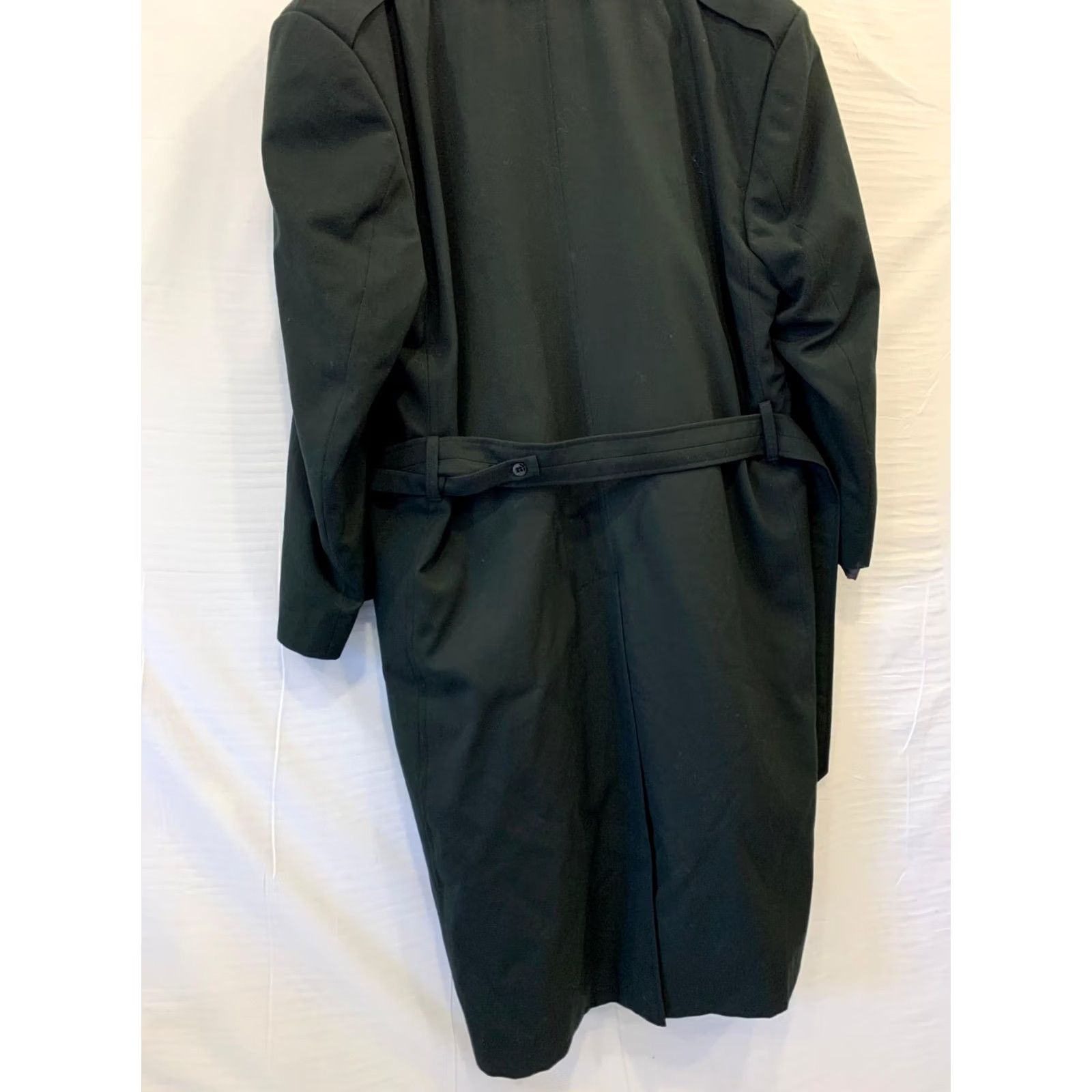 Vintage VINTAGE Mario Master Tailor Ottawa Long Trench Coat Men’s XL Belted Wool Black Size US XL / EU 56 / 4 - 4 Thumbnail
