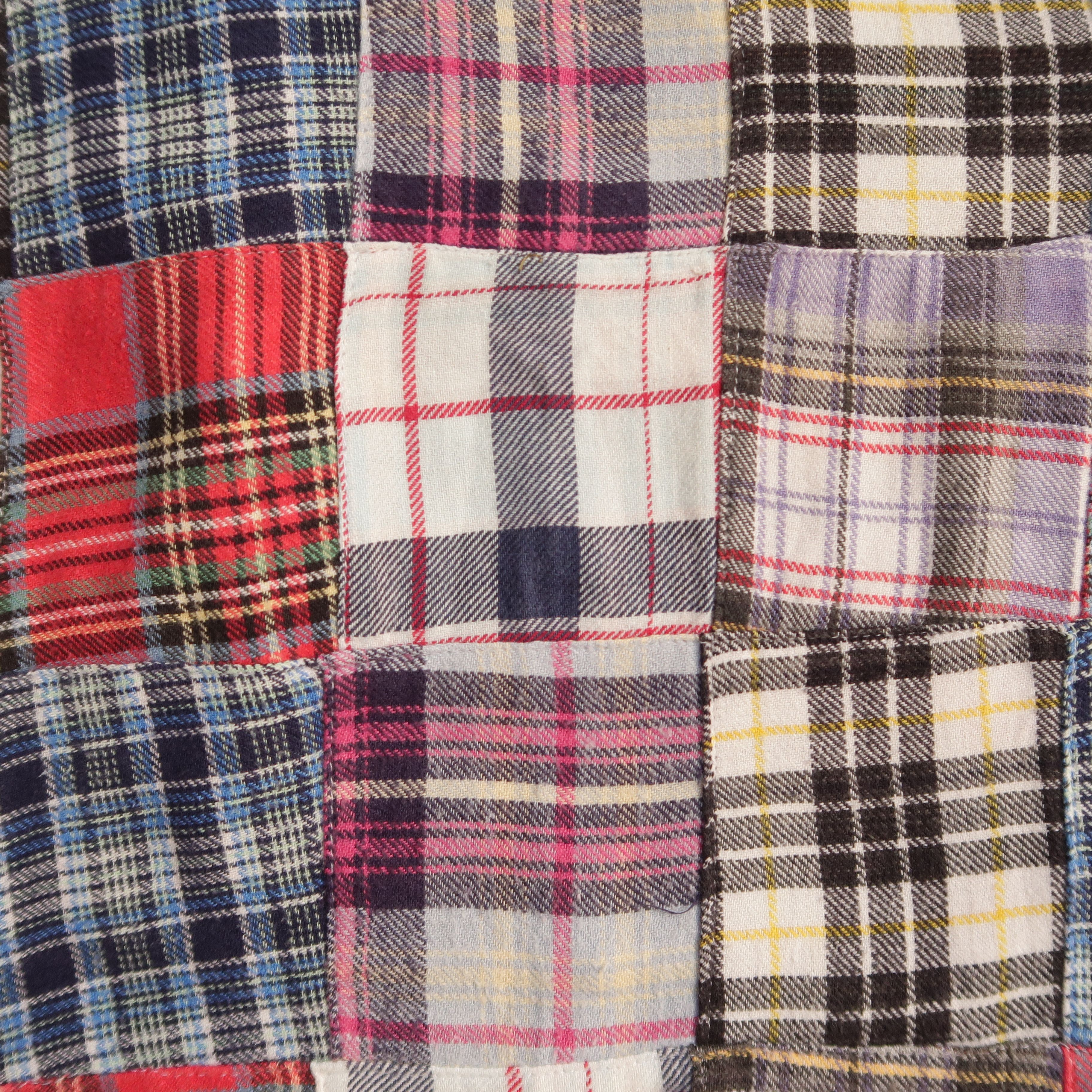 Beams Plus 1990s Beams Kingdom Patchwork Rebuild Shirt Flannel Needles Size US L / EU 52-54 / 3 - 8 Thumbnail