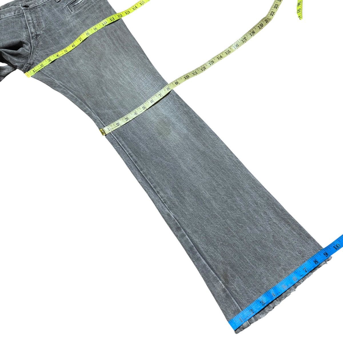 L7 Real Hip L7 Real Hip Grey Denim Flare Jeans Hedi Slimane Size US 32 / EU 48 - 18 Thumbnail