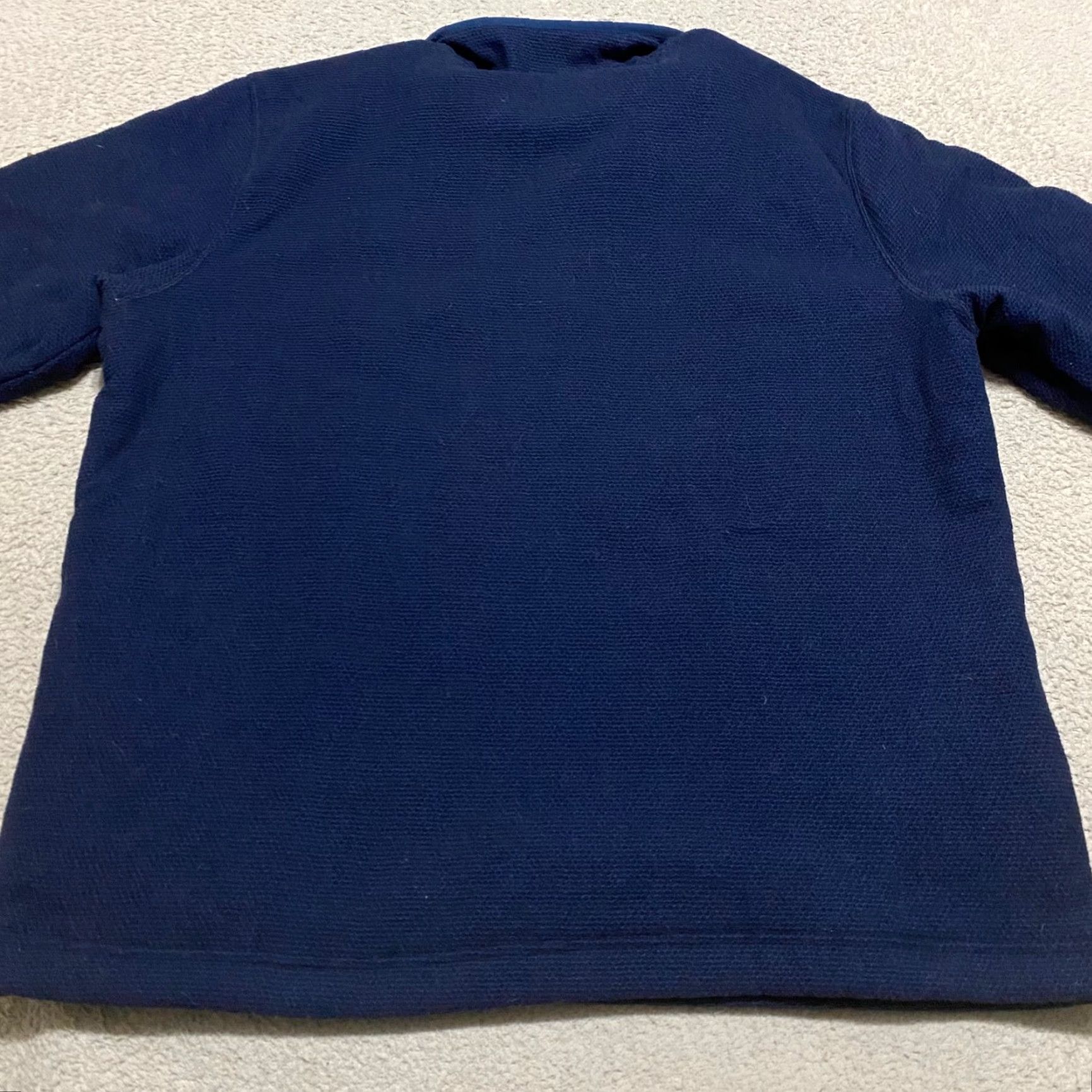 Orvis Orvis Mens XL Sweater Solid Blue 1/2 Zip Pullover Fleece Lined Long Sleeve Size US XL / EU 56 / 4 - 2 Thumbnail