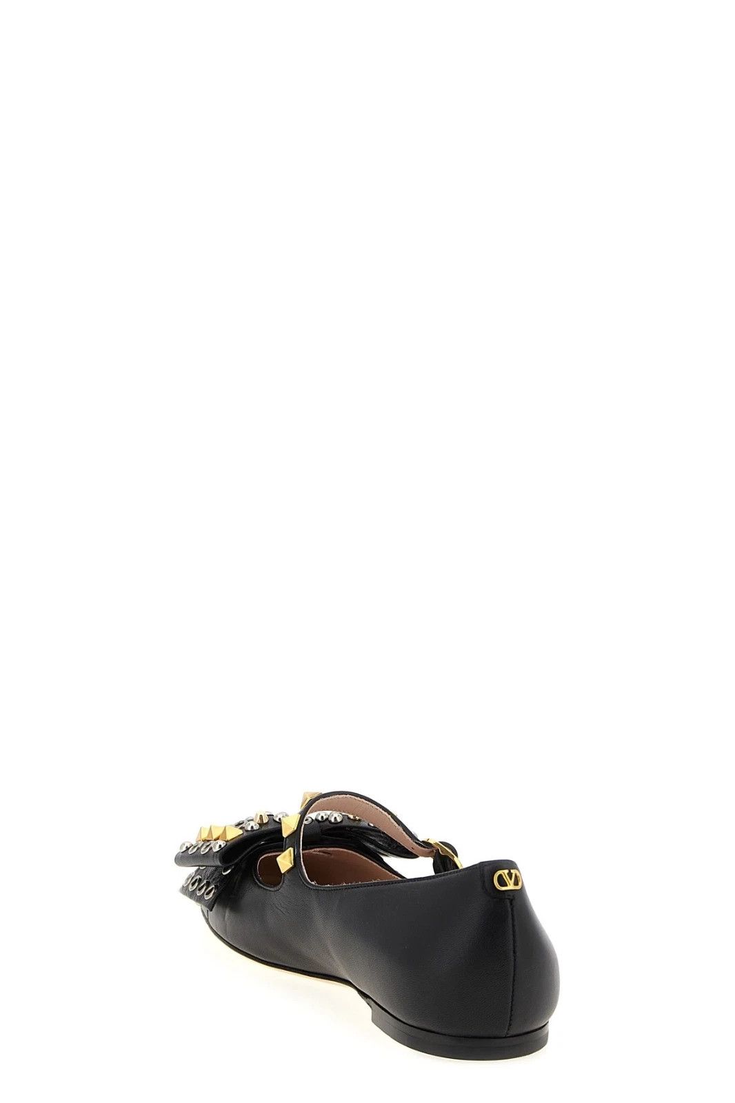 Valentino Valentino Rockstud Black Leather Flats New Authentic Size US 8.5 / IT 38.5 - 2 Thumbnail