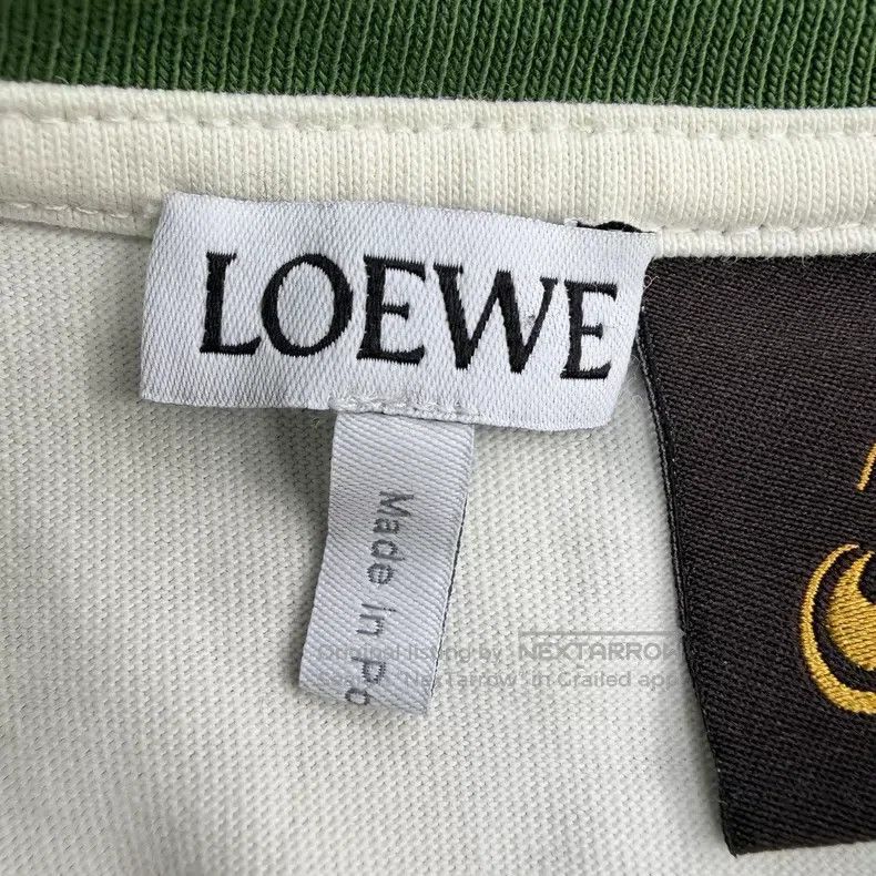 Loewe Loewe Beige White Long-sleeve with Large Logo Short-sleeve Size S / US 4 / IT 40 - 5 Thumbnail