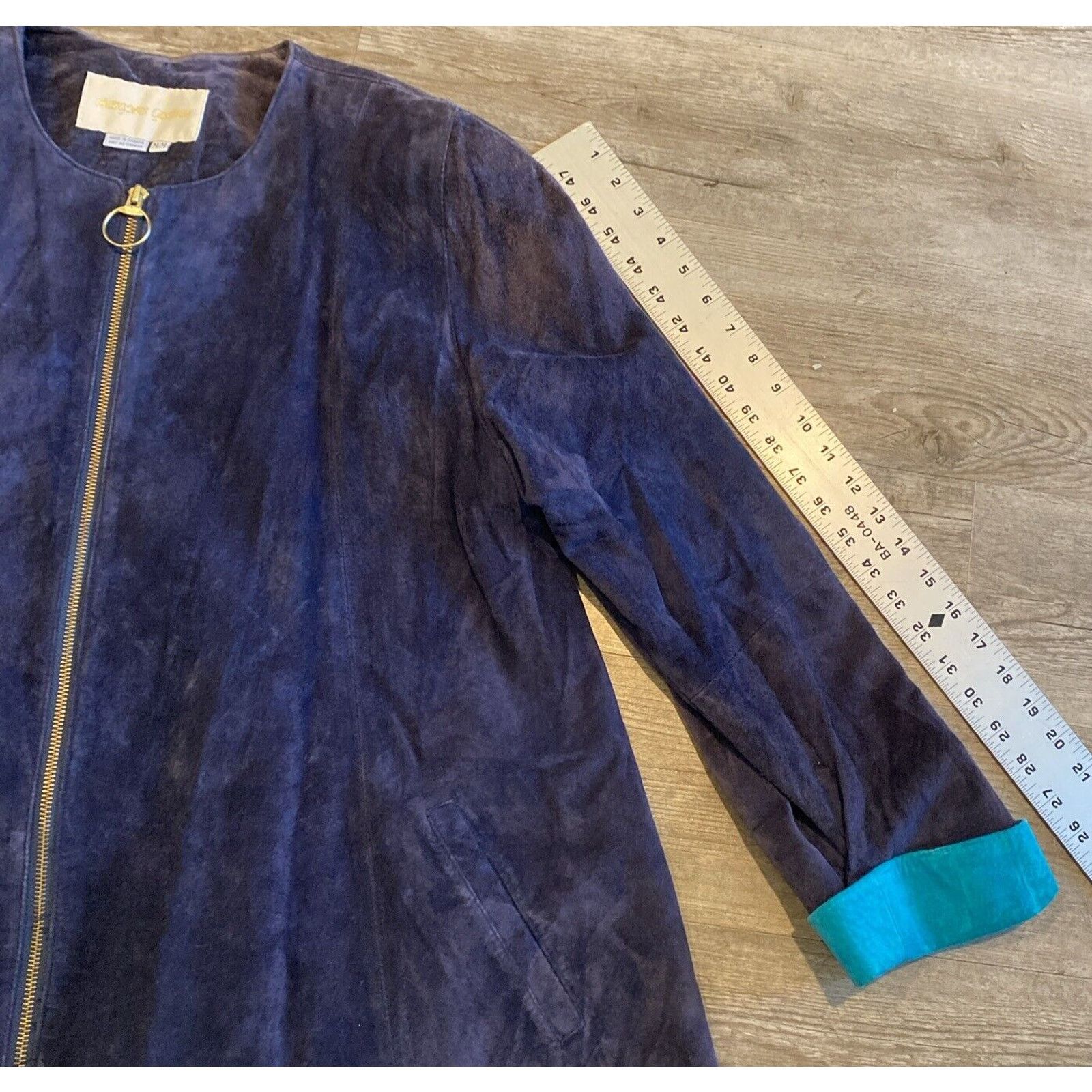 Margaret Howell Margaret Godfrey Women Suede Jacket Size L Purple Size L / US 10 / IT 46 - 9 Thumbnail