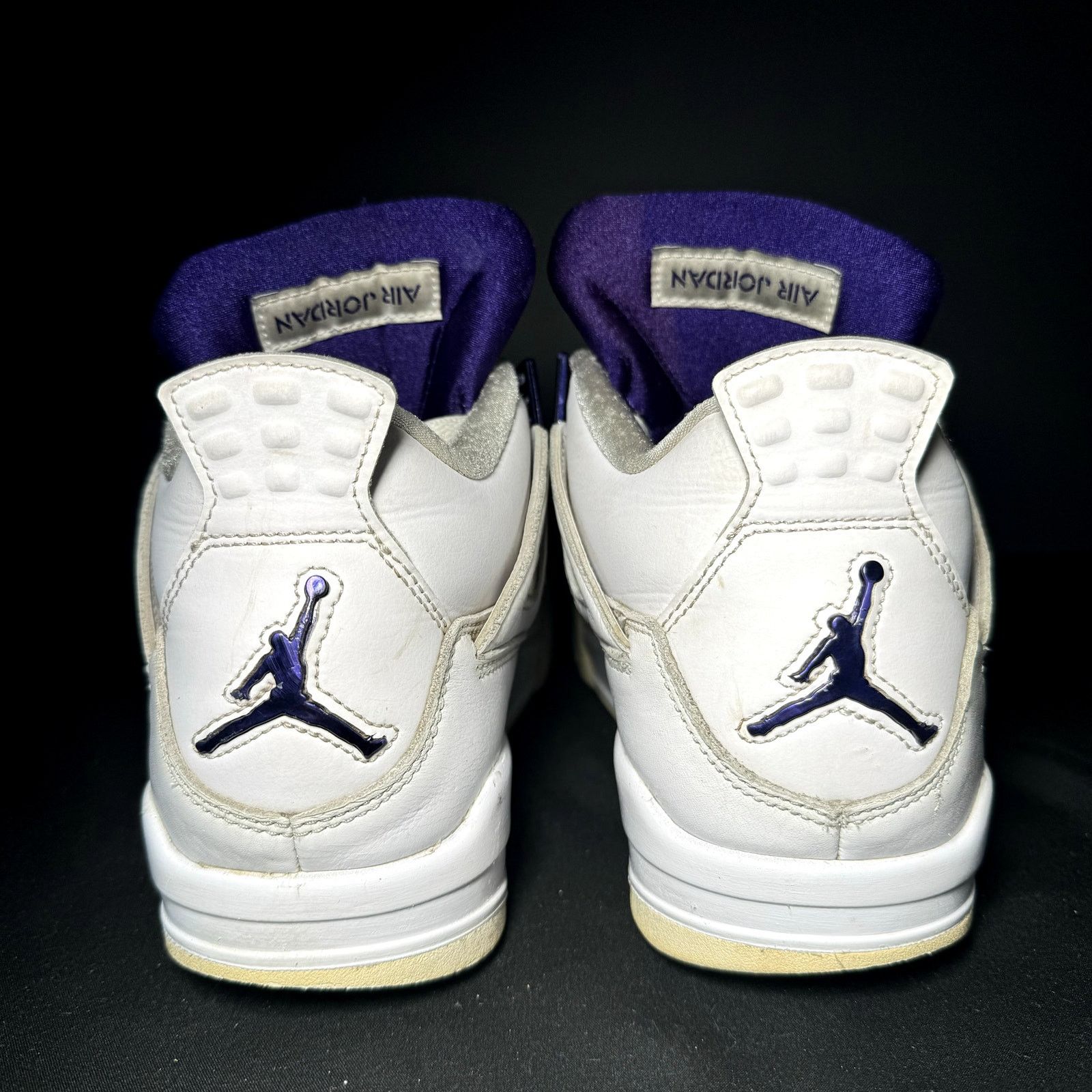 Jordan Brand × Nike Size 8 - Nike Air Jordan 4 Retro Purple Metallic Men's Shoes Size US 8 / EU 41 - 6 Thumbnail
