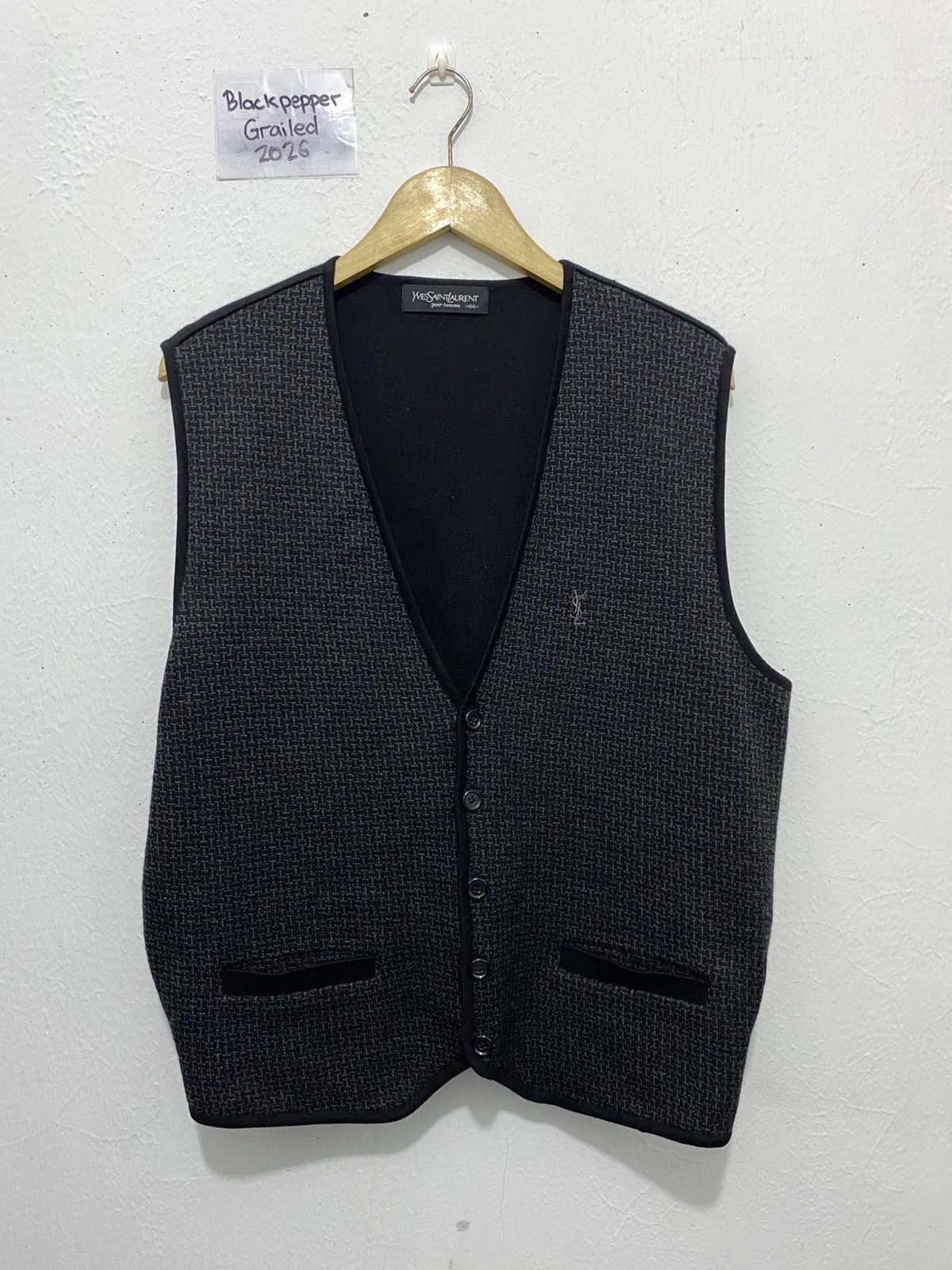 Yves Saint Laurent Vintage Yves Saint Laurent YSL Vests Size US L / EU 52-54 / 3 - 1 Thumbnail