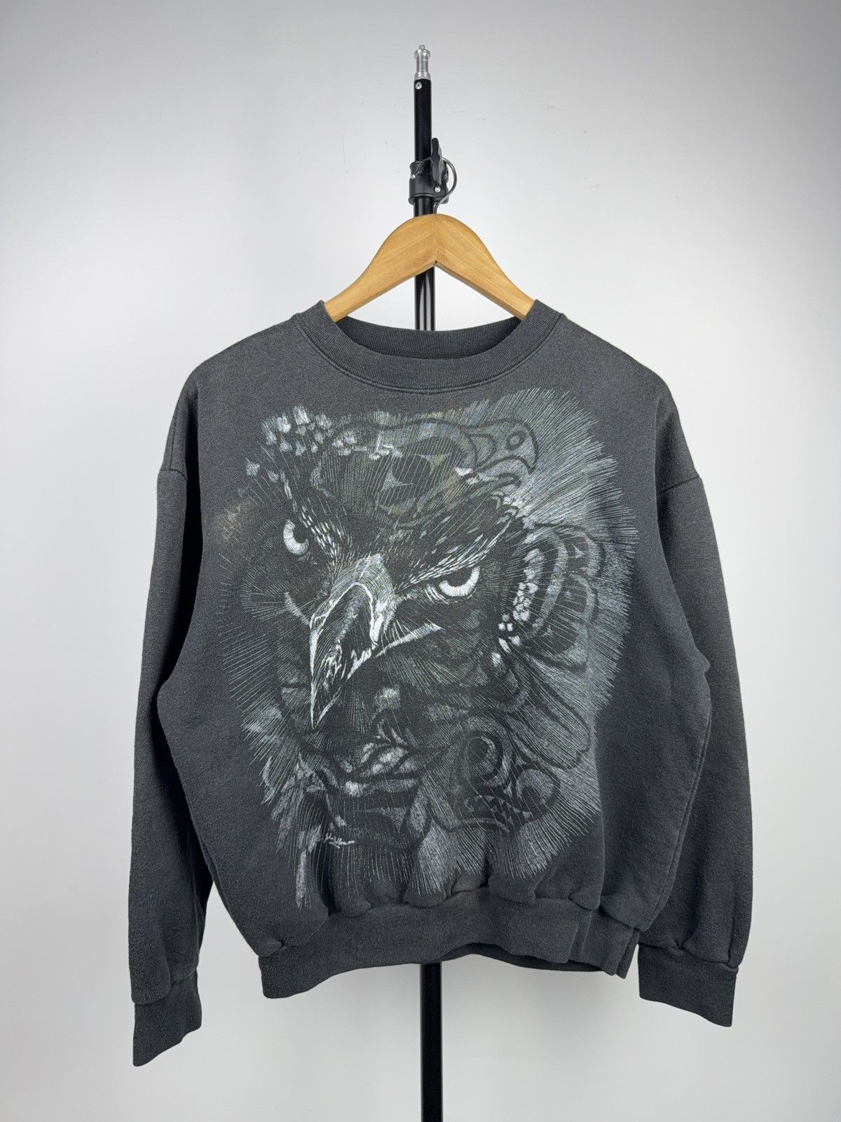 Vintage Vintage Retro Eagle Wildlife Art Sweatshirt 90s Graphic Size M / US 6-8 / IT 42-44 - 1 Thumbnail