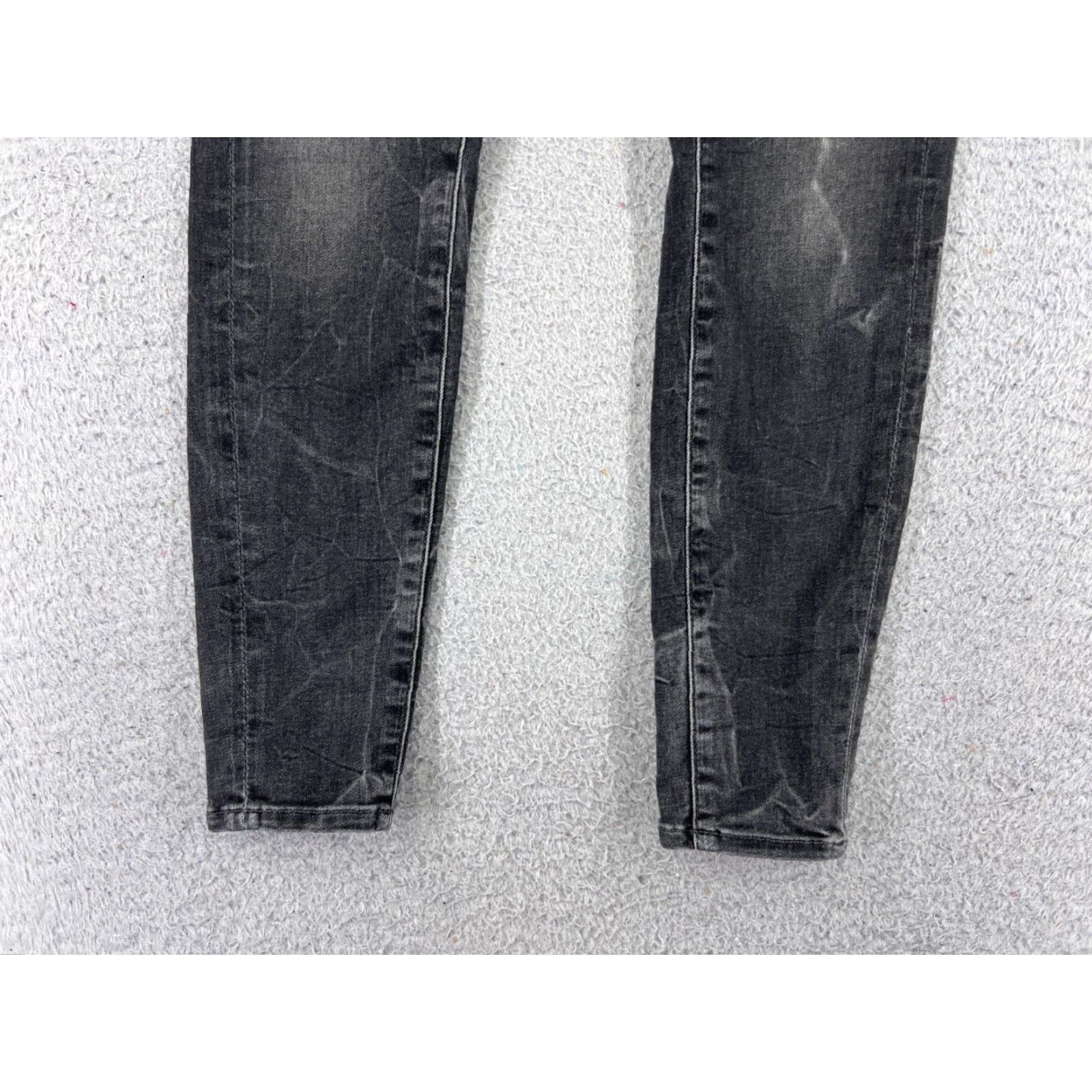 Lucky Brand Lucky Brand Jeans Womens 4 Black Skinny 5-Pocket Denim Zipper Pockets 26x27 Adult Womens Jeans Size 27" / US 4 / IT 40 - 2 Thumbnail