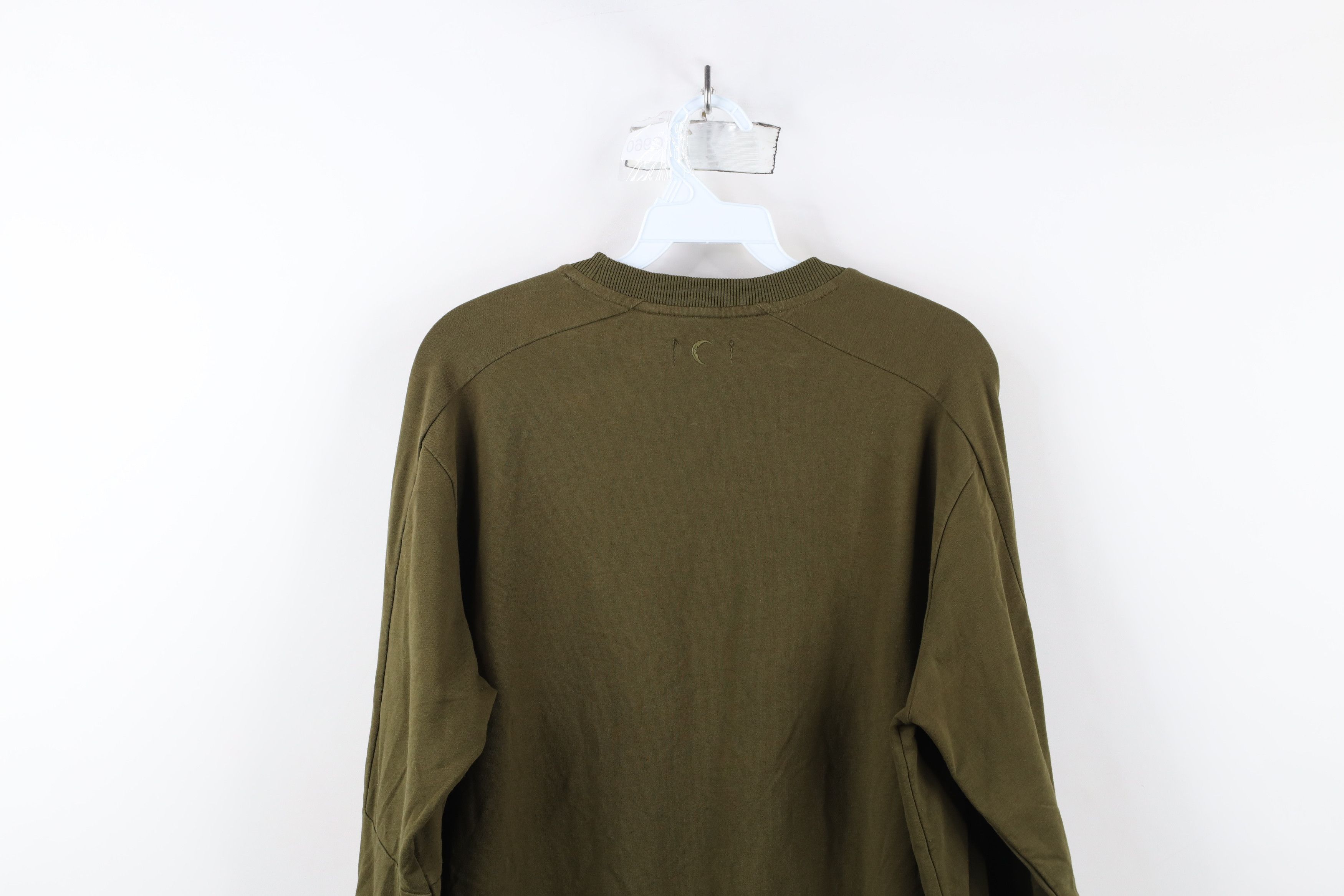 Vintage Zyia Active Blank French Terry Crewneck Sweatshirt Green Size M / US 6-8 / IT 42-44 - 14 Thumbnail