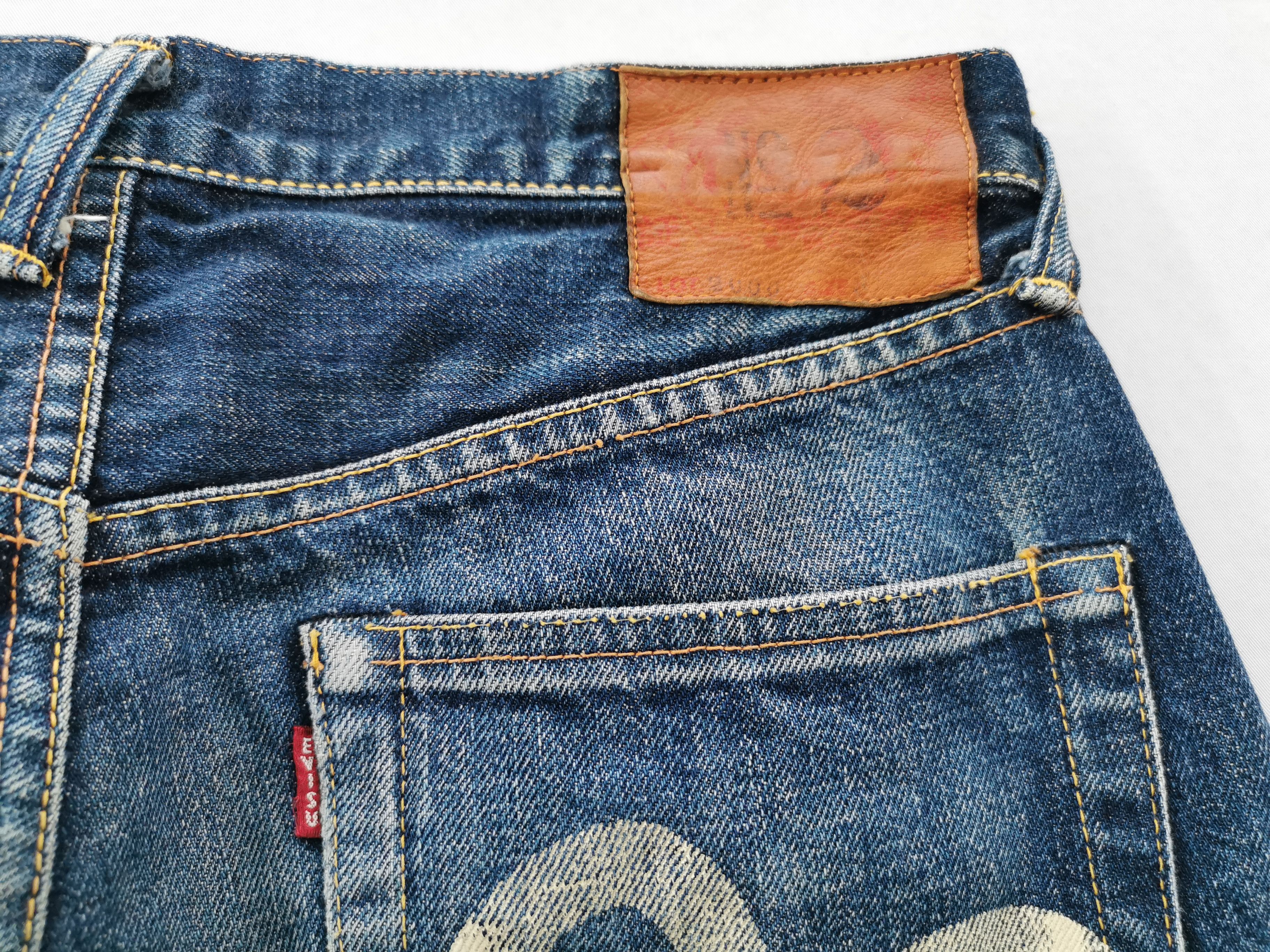 Evisu Vintage Evisu No.2 Selvedge Denim Seagull Pocket Logo Size US 29 - 7 Thumbnail