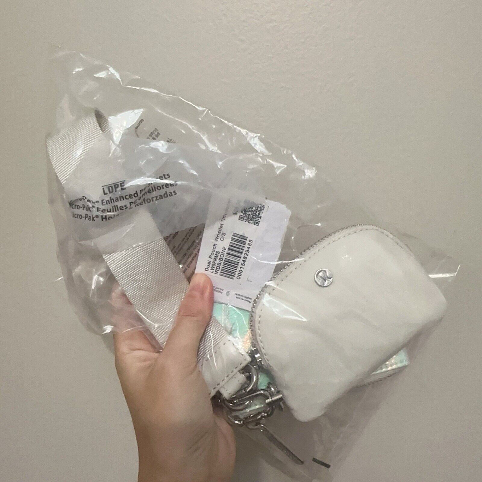 Lululemon Lululemon Dual Pouch Wristlet IRDS BONE New Size ONE SIZE - 6 Thumbnail