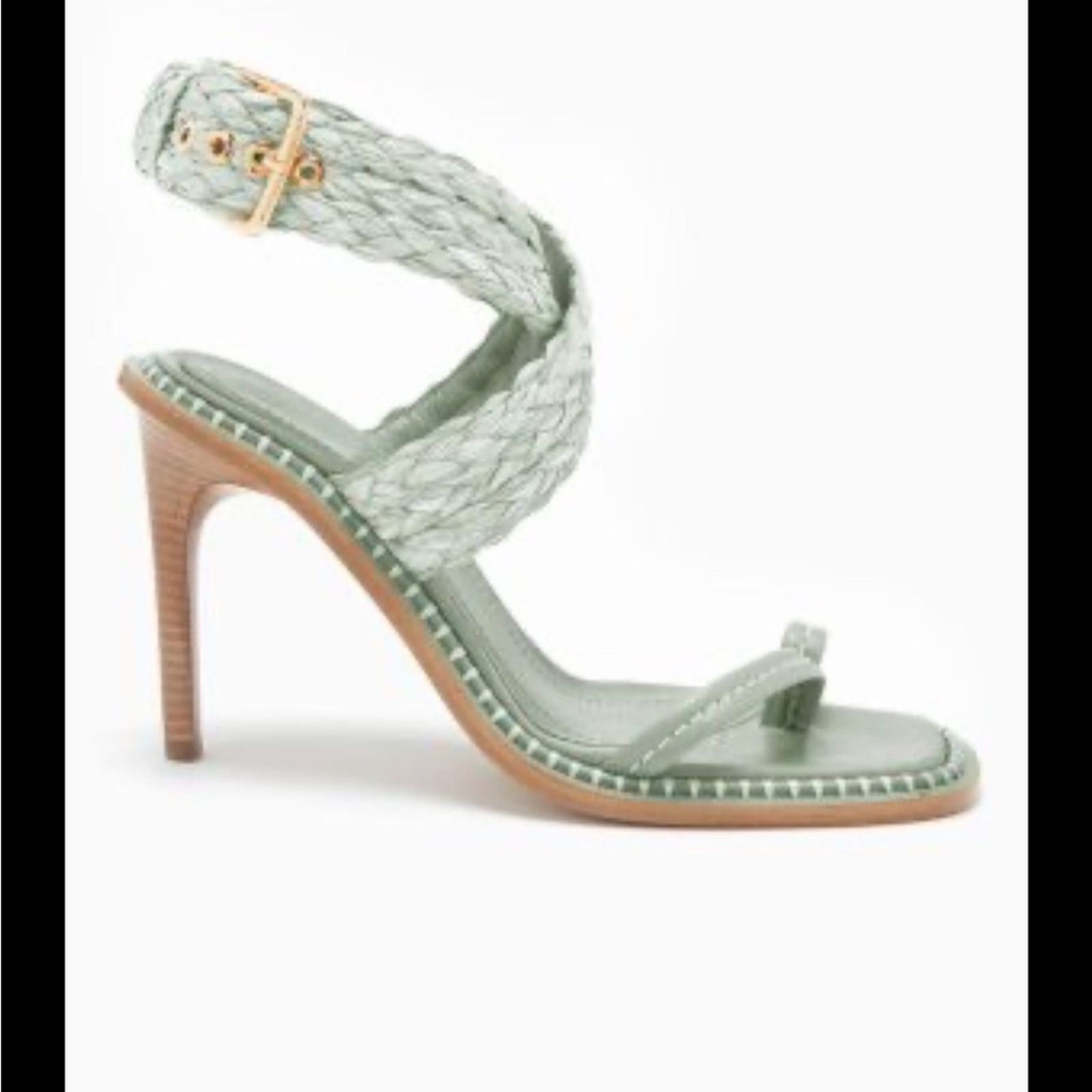 Ulla Johnson NWB Ulla Johnson $525 Lydia Raffia Heel Green Size 7 (37) Size US 7 / IT 37 - 3 Thumbnail
