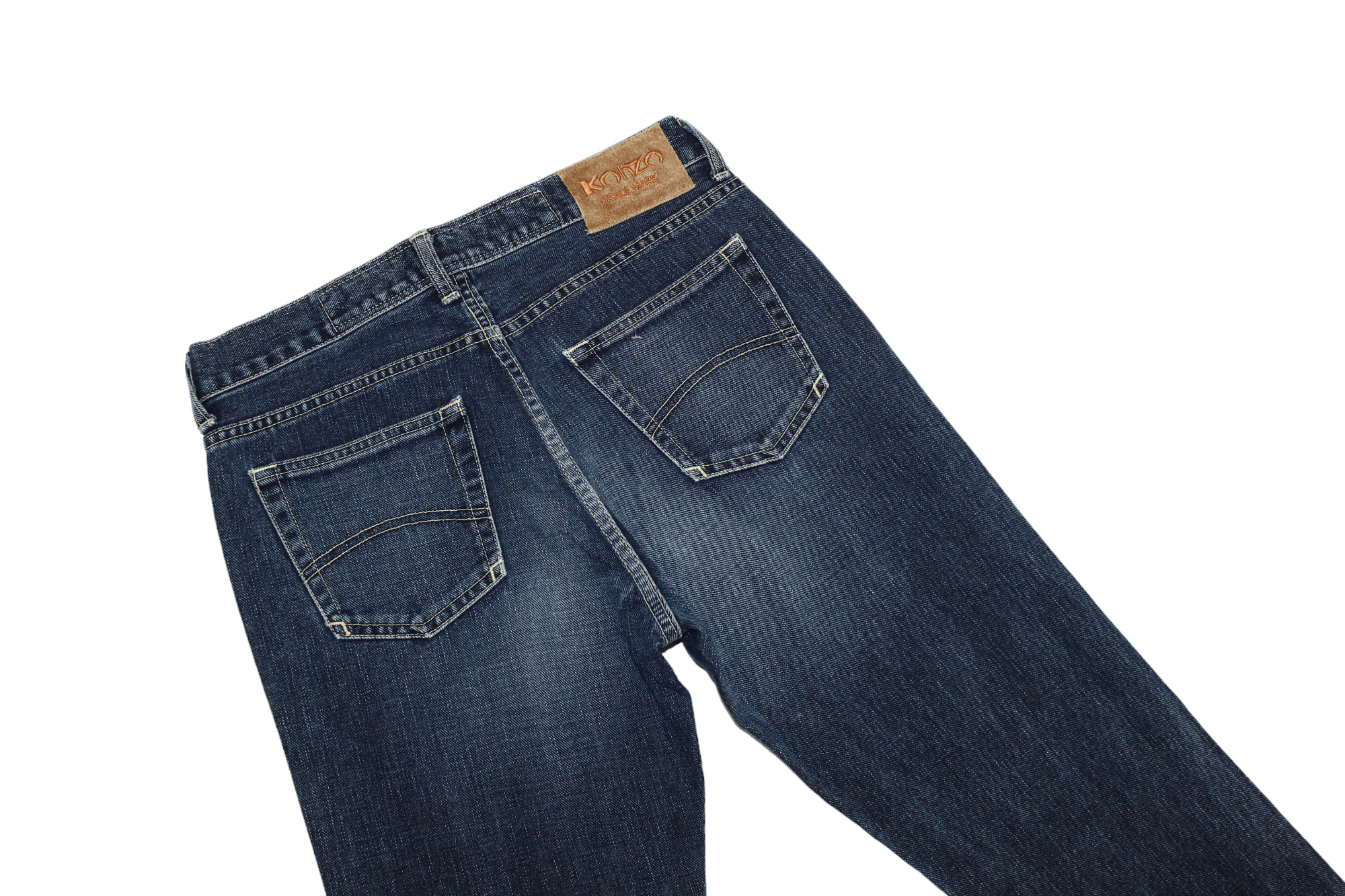 Japanese Brand KohZo Denim Series 004 Low waist faded blue Flared Jeans Size US 29 - 6 Thumbnail