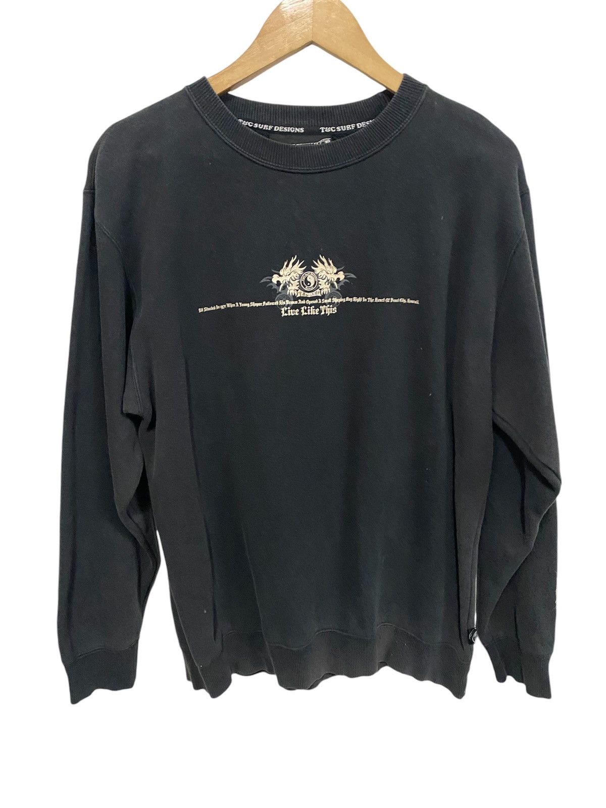 Vintage T&C Surf Design Hawaii Dragon🐲 Sweatshirt Size US L / EU 52-54 / 3 - 2 Thumbnail